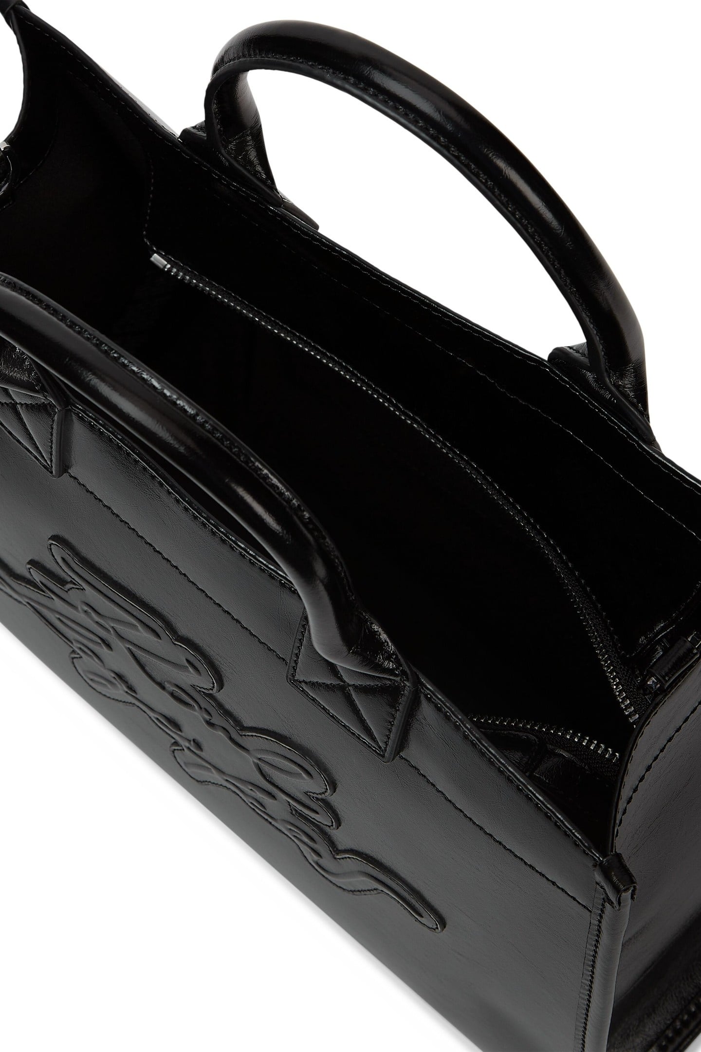 K/SHOPPER TEXT TOTE BLACK 3