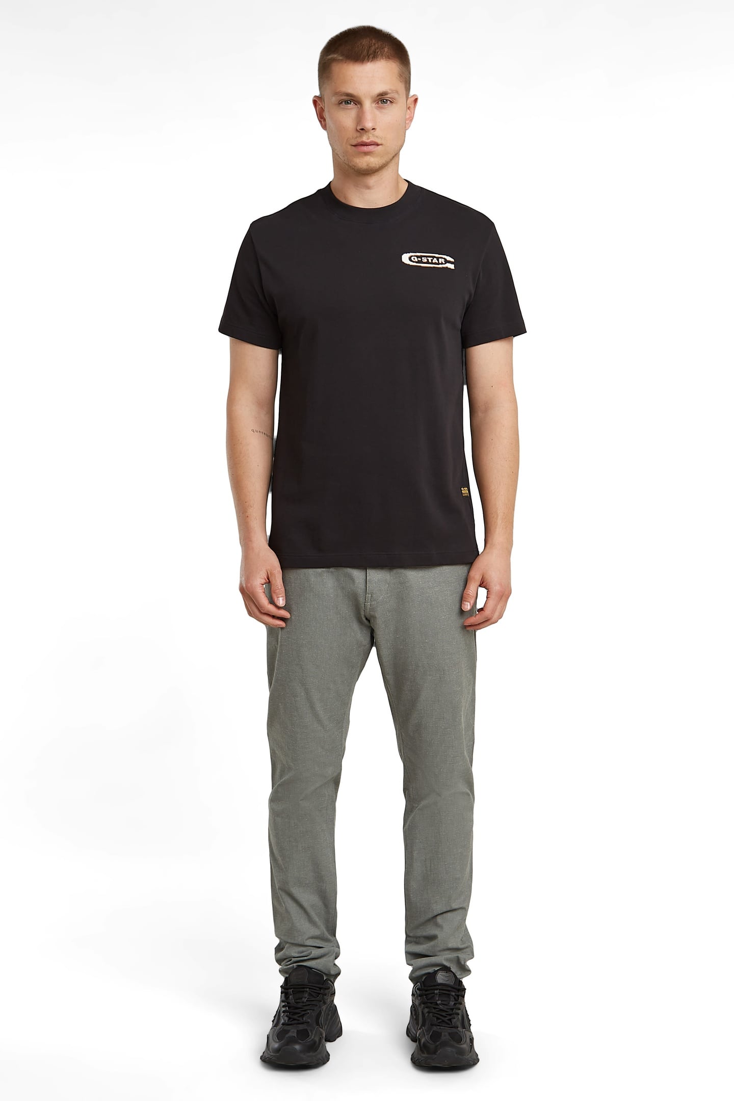 BRONSON 3.0 SLIM CHINO GREY/MILK DOBBY 1
