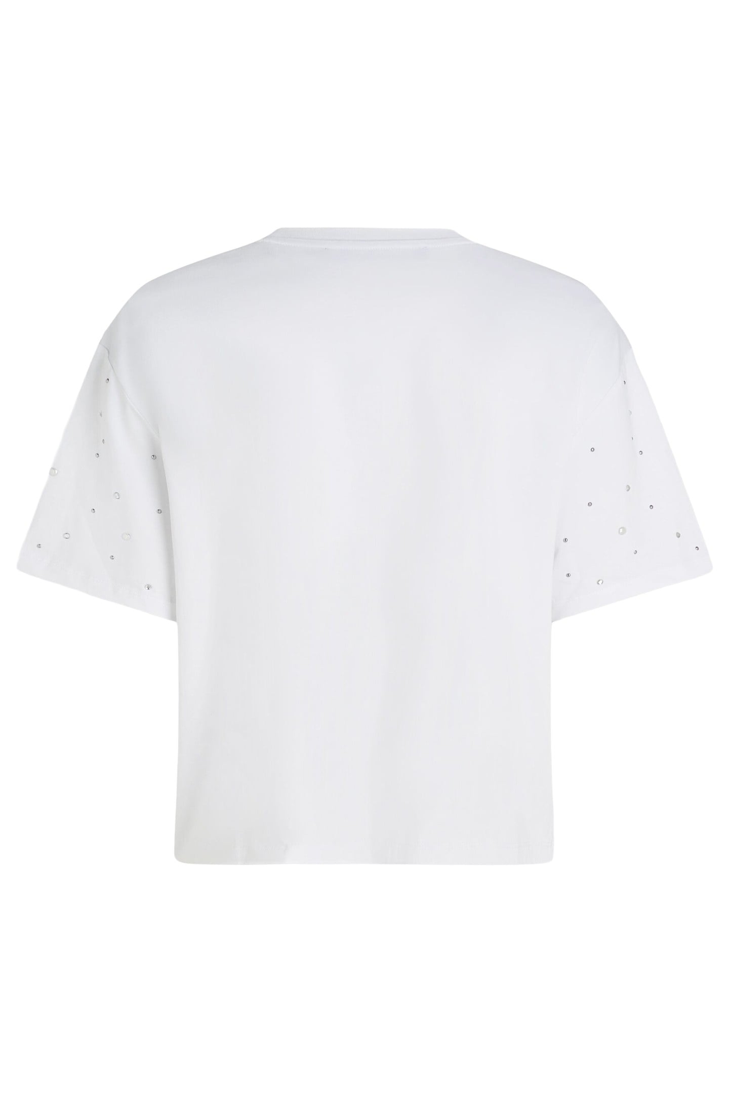EMBELLISHED SLV BOXY T-SHIRT WHITE 2