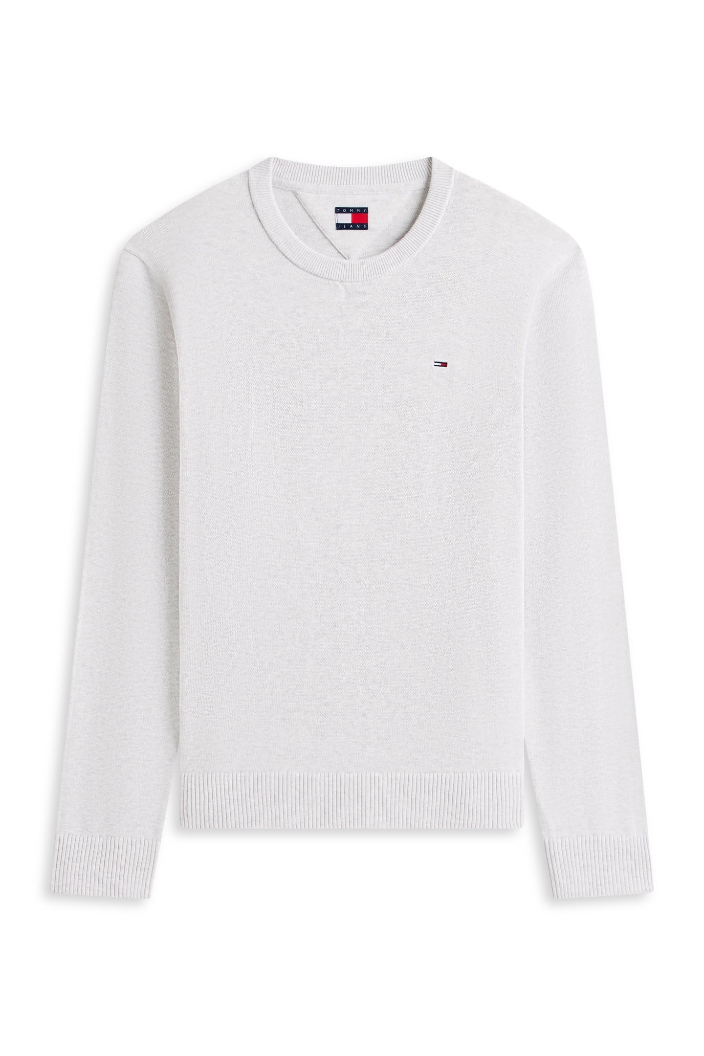 TJM SLIM ESSENTIAL LIGHT SWEATER ICE GREY HEATHER 4