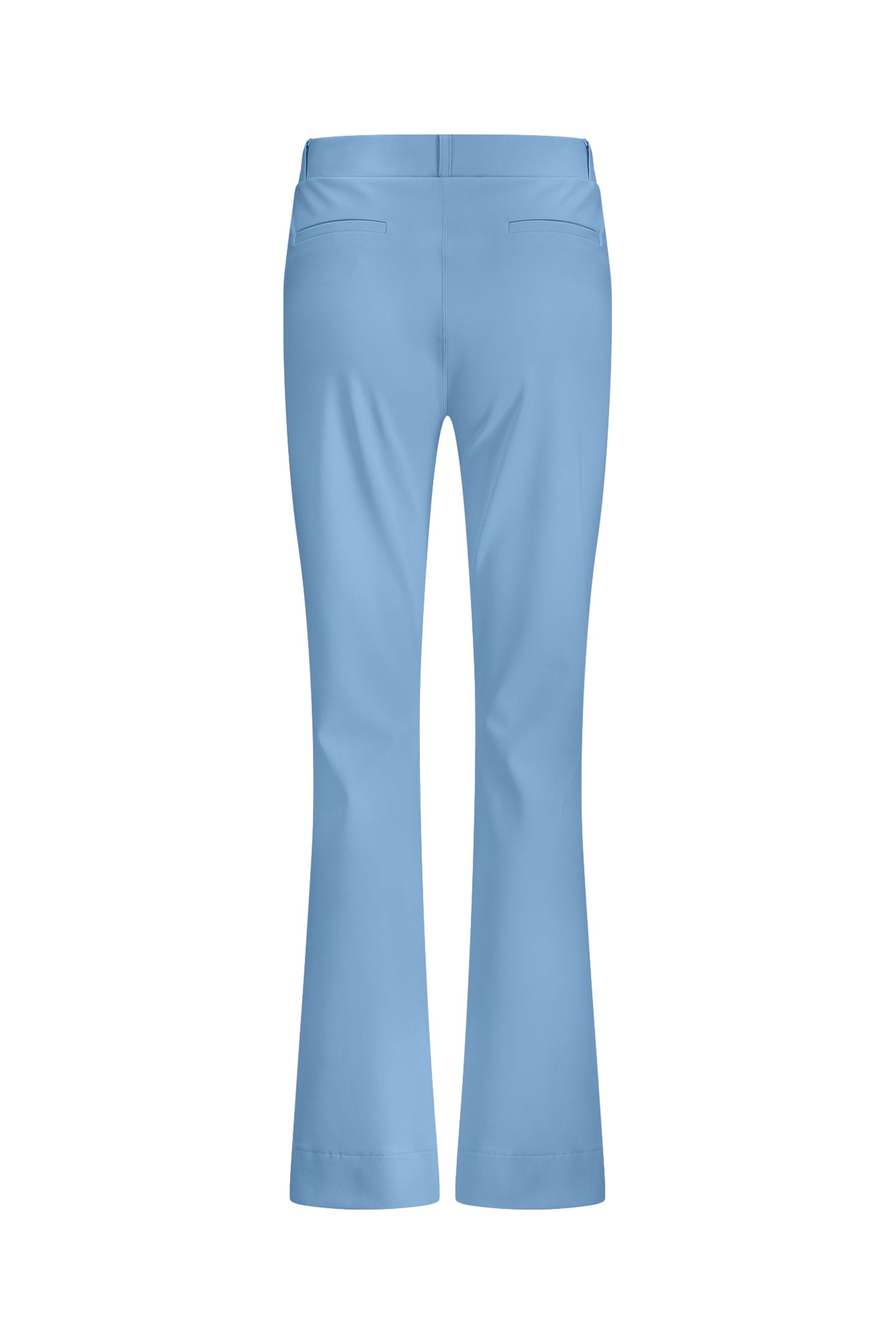 FLAIR LONG BONDED TROUSERS MID BLUE 5