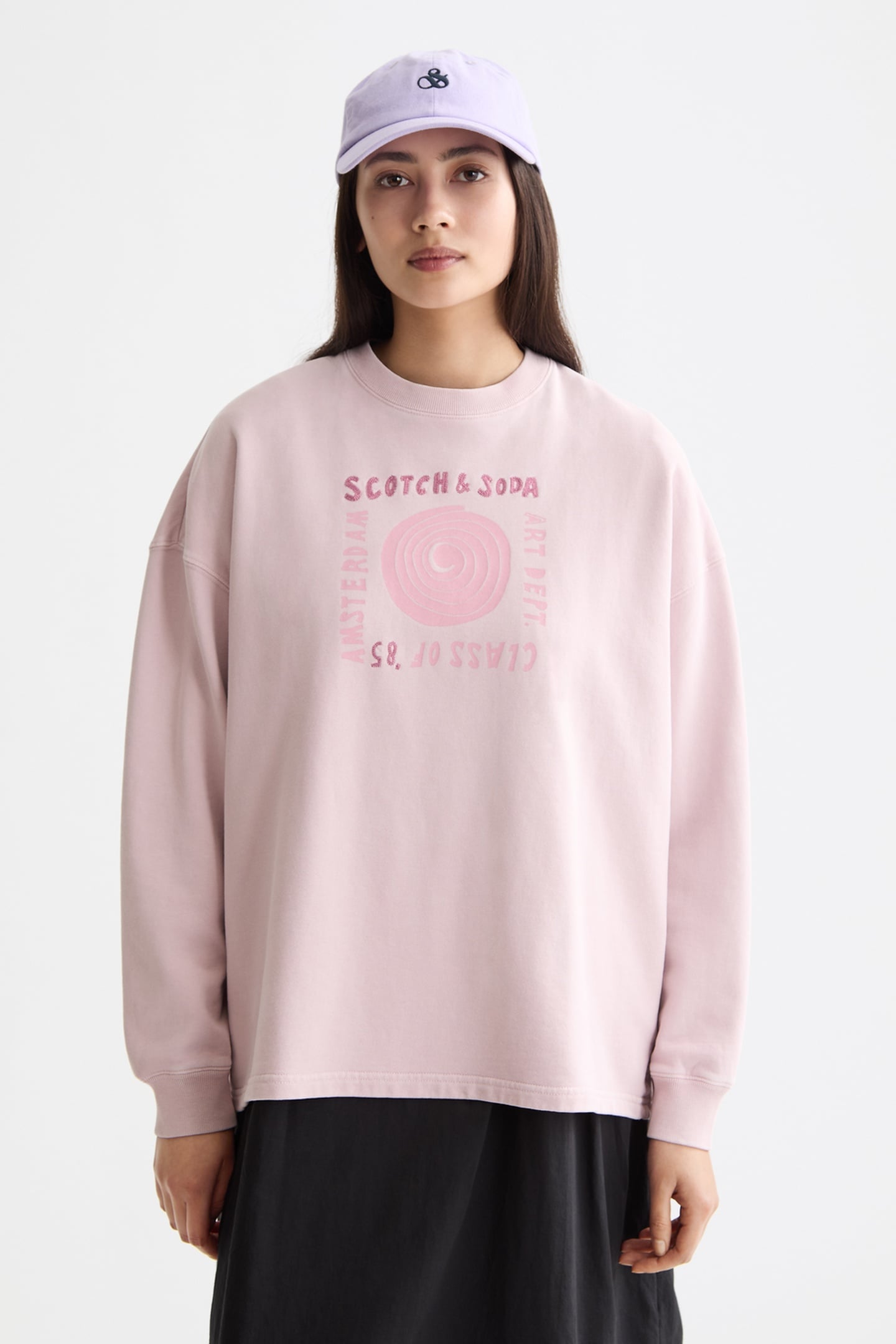 WASHED SEASONAL OVERSIZED FIT SWEATSHIRT BURNISHED LILAC 2