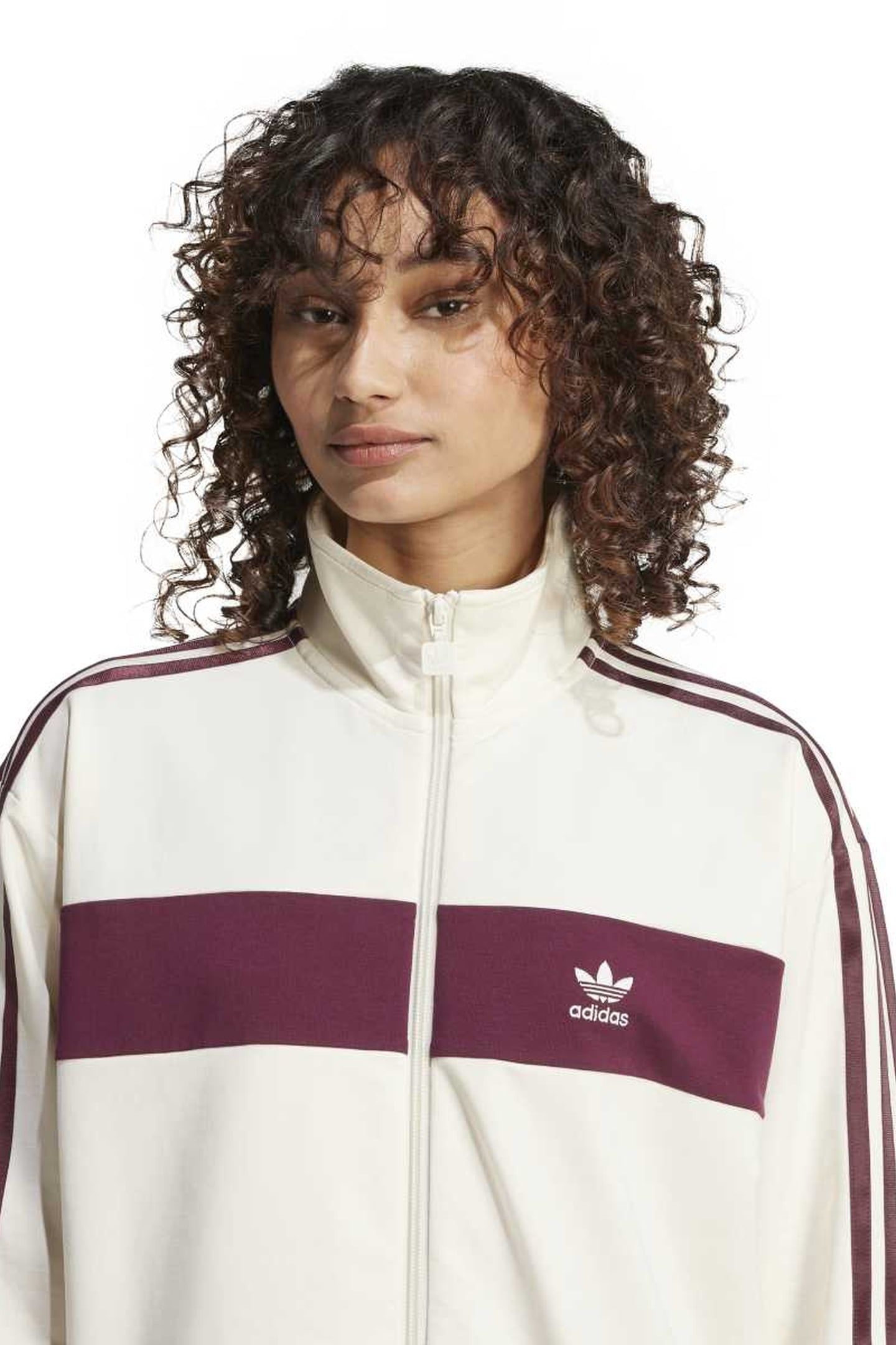 ORIGINALS BLOCKED TRACK TOP CREAM WHITE 5