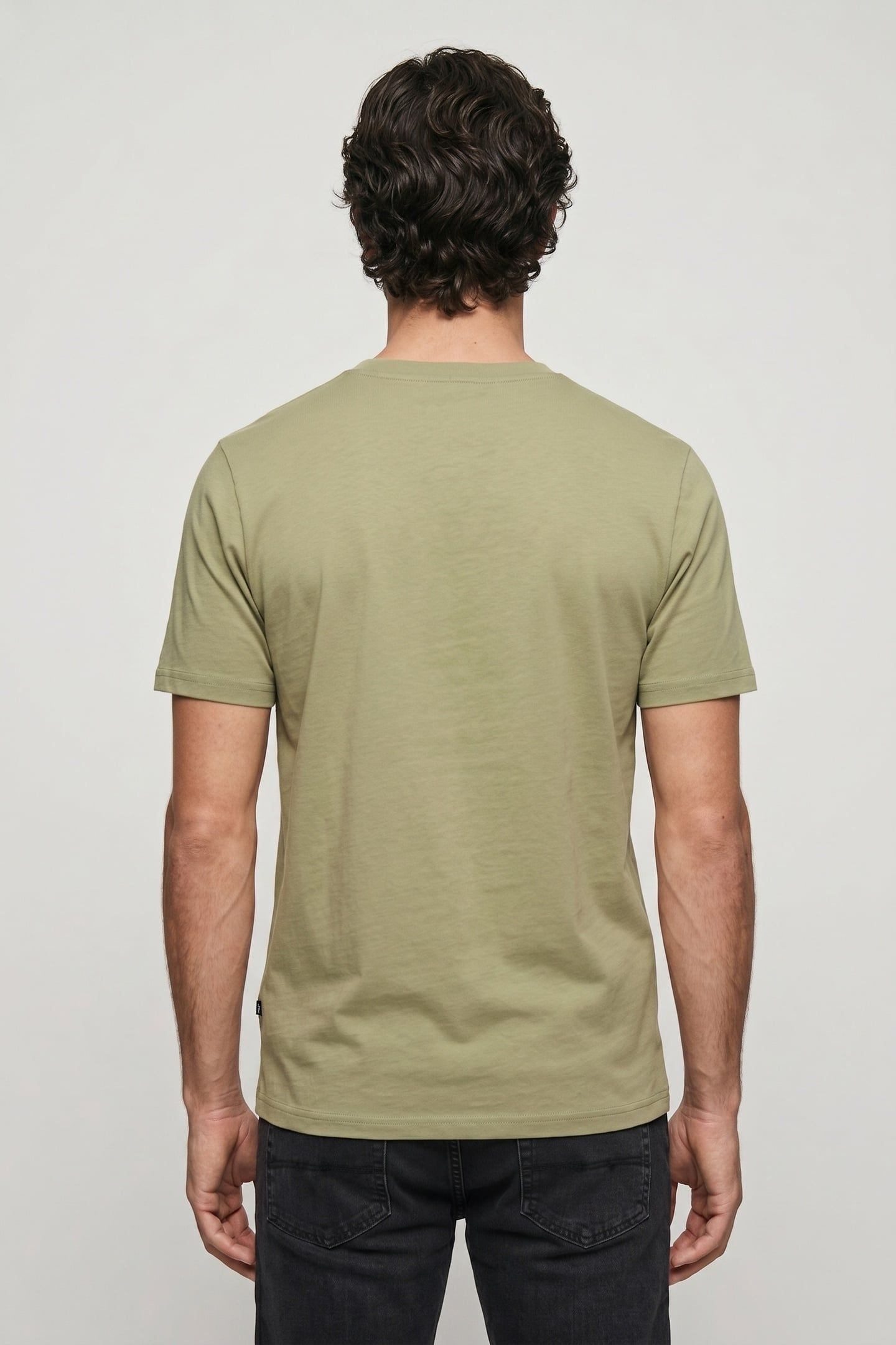 LINEAR LOGO SHORT SLEEVE TEE LIGHT GREEN 2