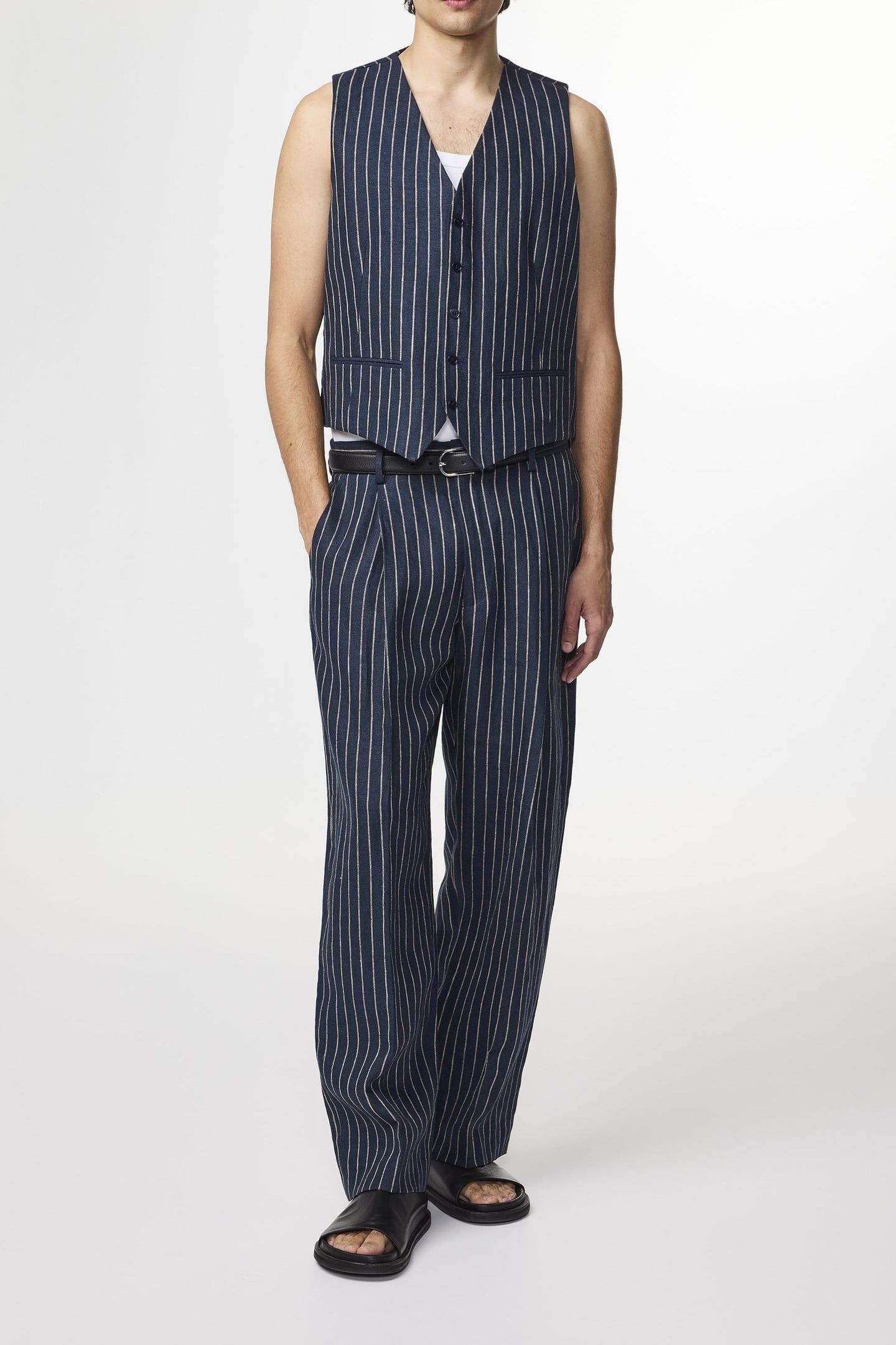 KARLO VEST 1455 HYBRID/BLAZER NAVY STRIPE 2