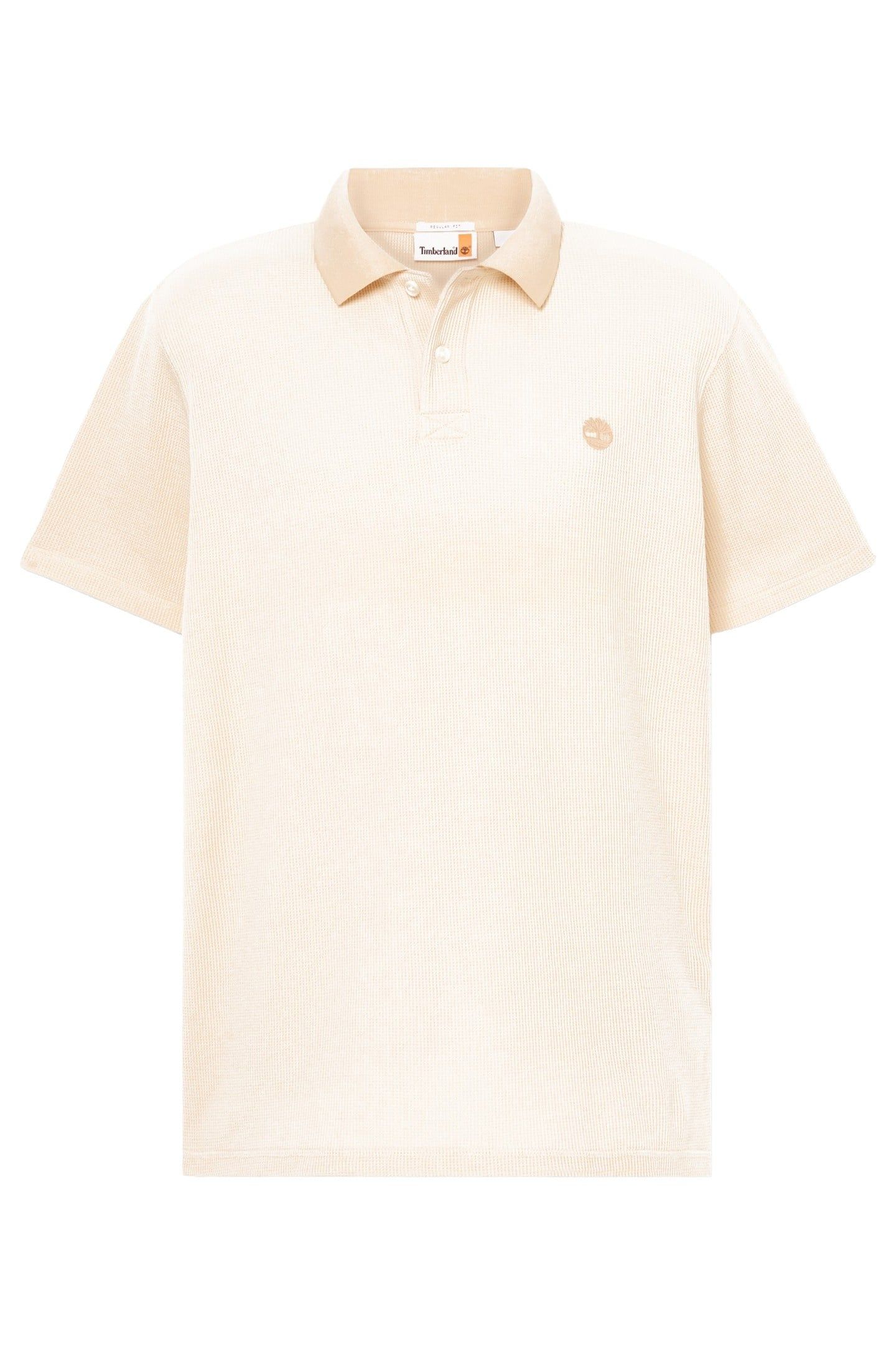 WAFFLE SHORT SLEEVE POLO NATURAL 4