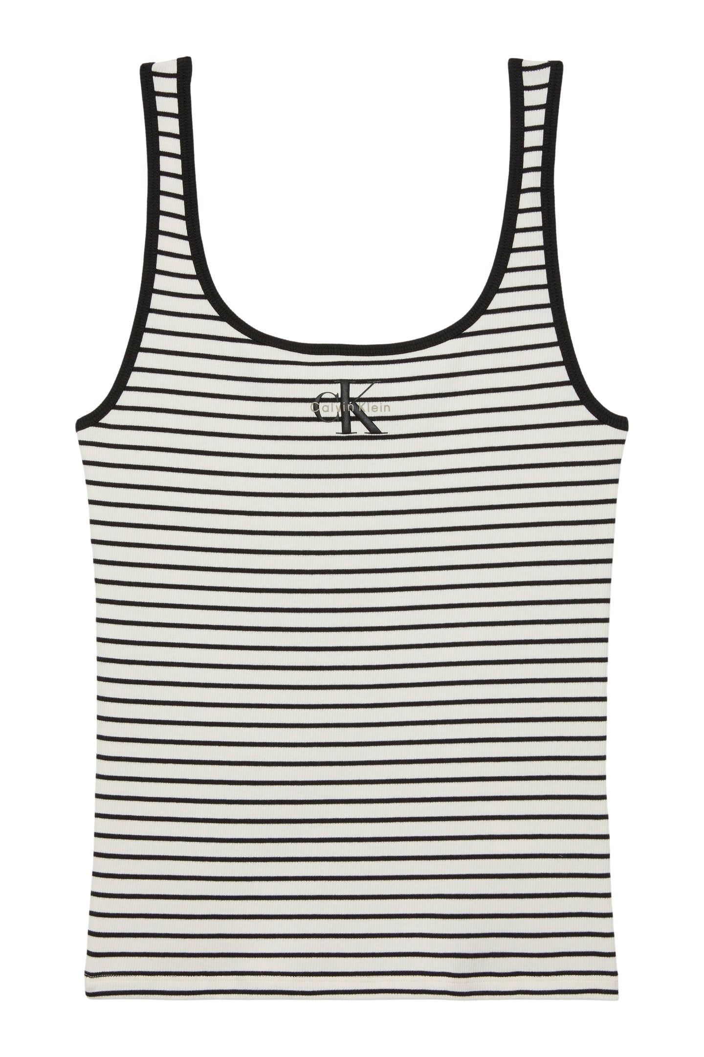 STRIPED MONOLOGO TANK TOP BLACK STRIPE 5