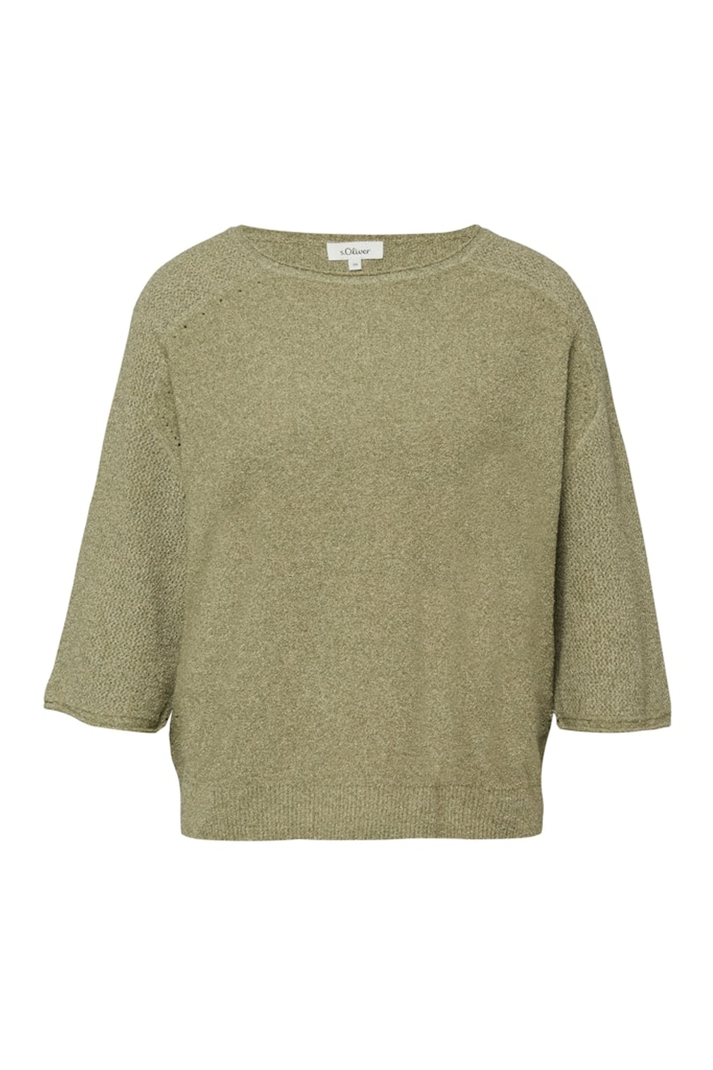 S.OLIVER PULLOVER SHORTSLEEVE ARMY GREEN 7