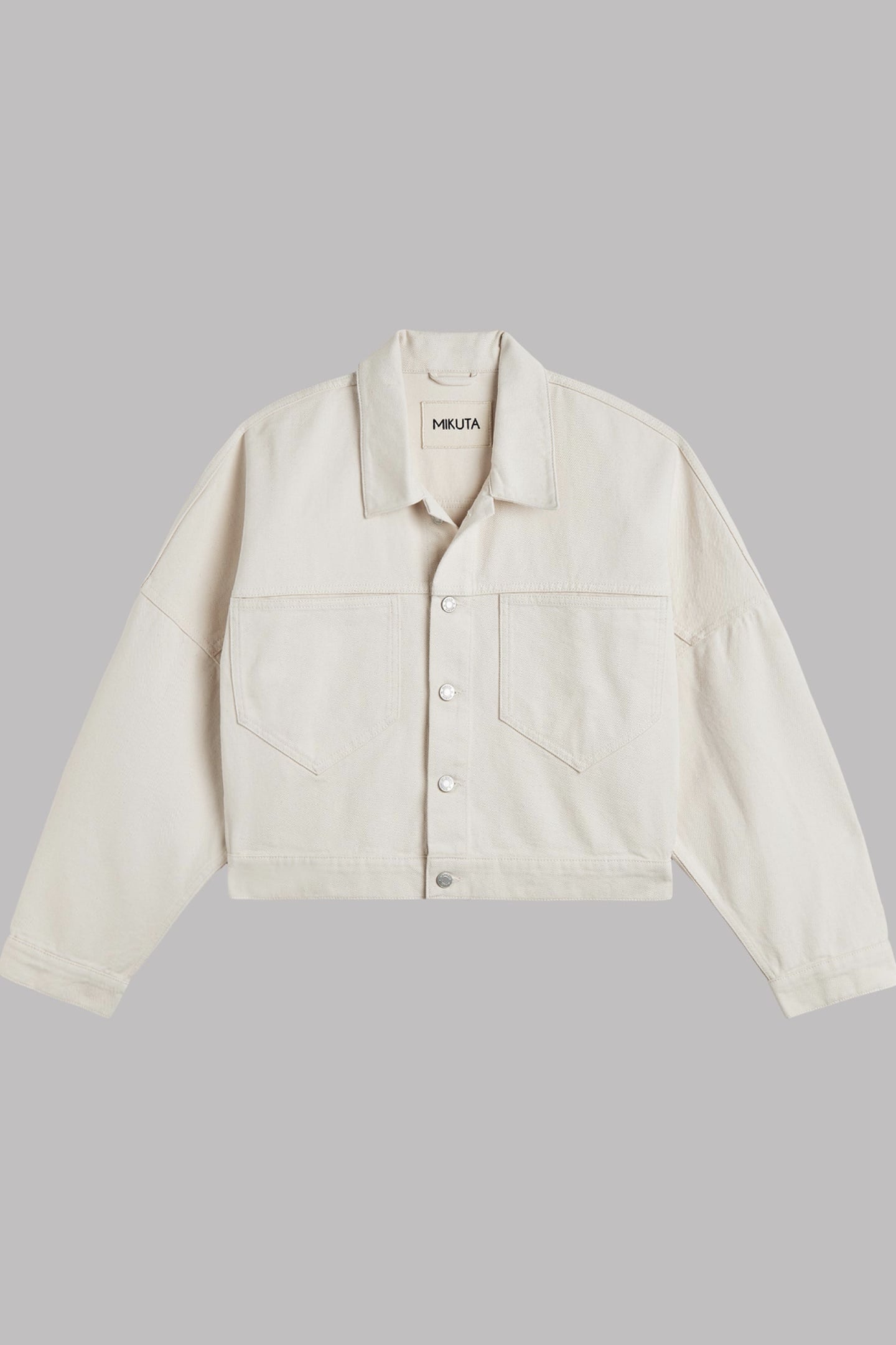 THE WHITE CROPPED DENIM JACKET 2