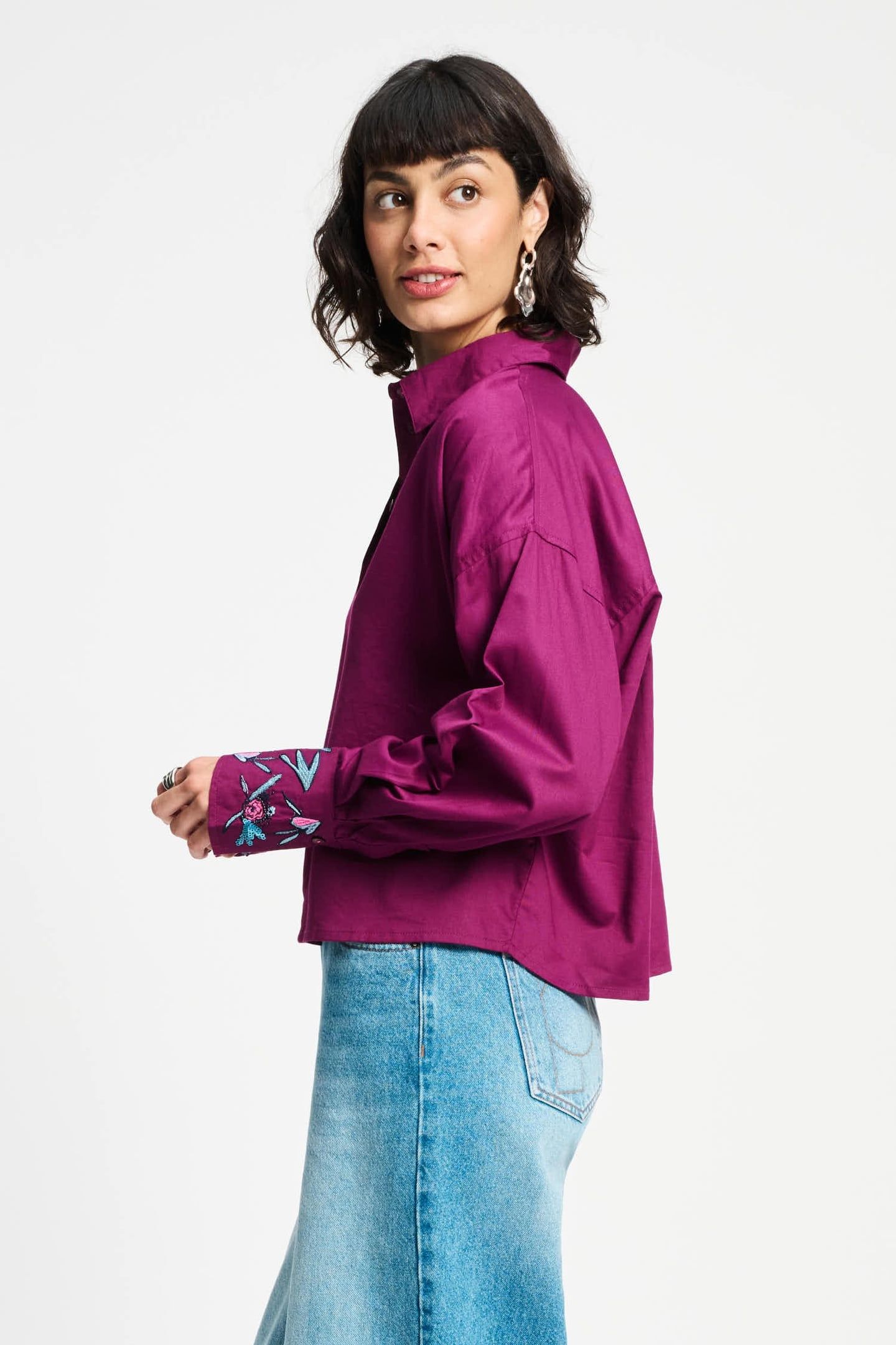 BLOUSE - PLUM MELANGE 5