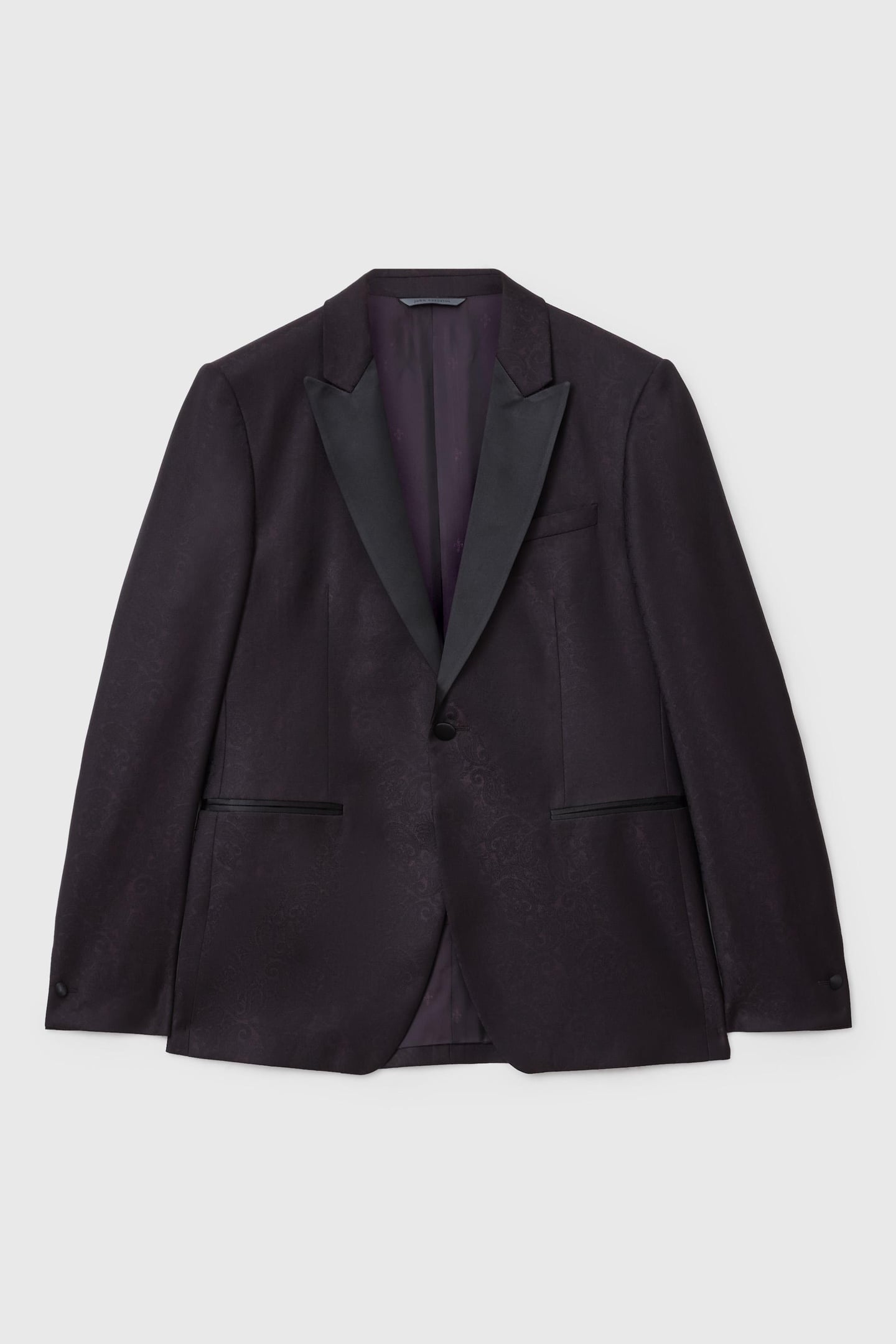 GLEN TUXEDO JACKET - AUSTIN FIT - ONE BU PLUM 2