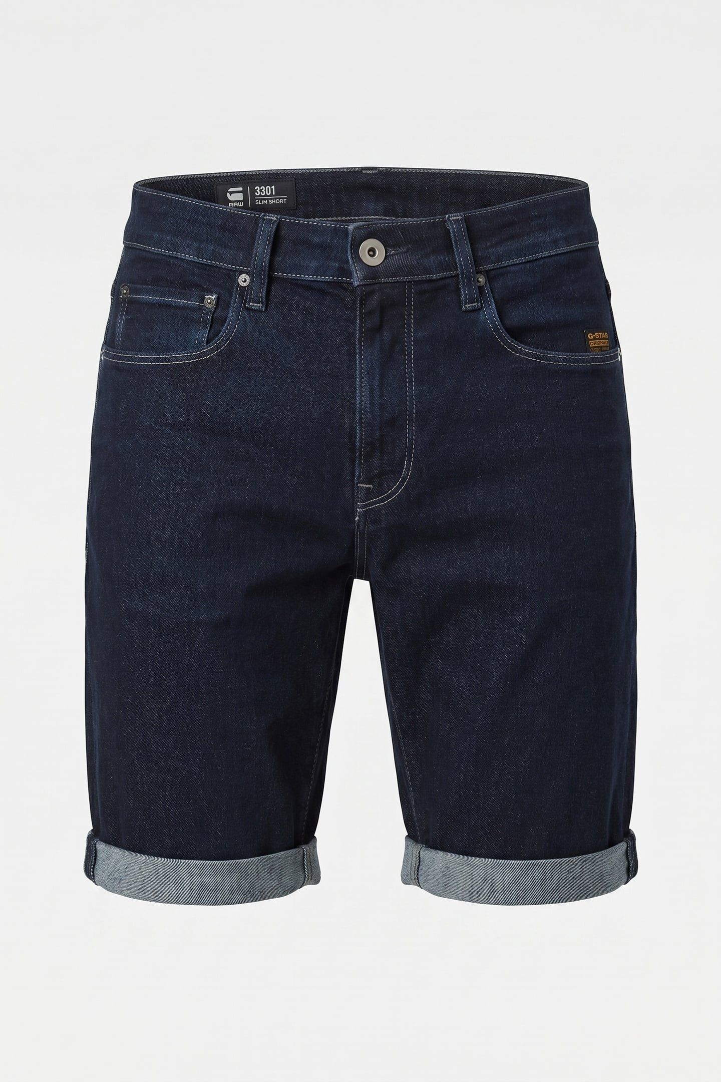 3301 SLIM SHORT RINSED 3