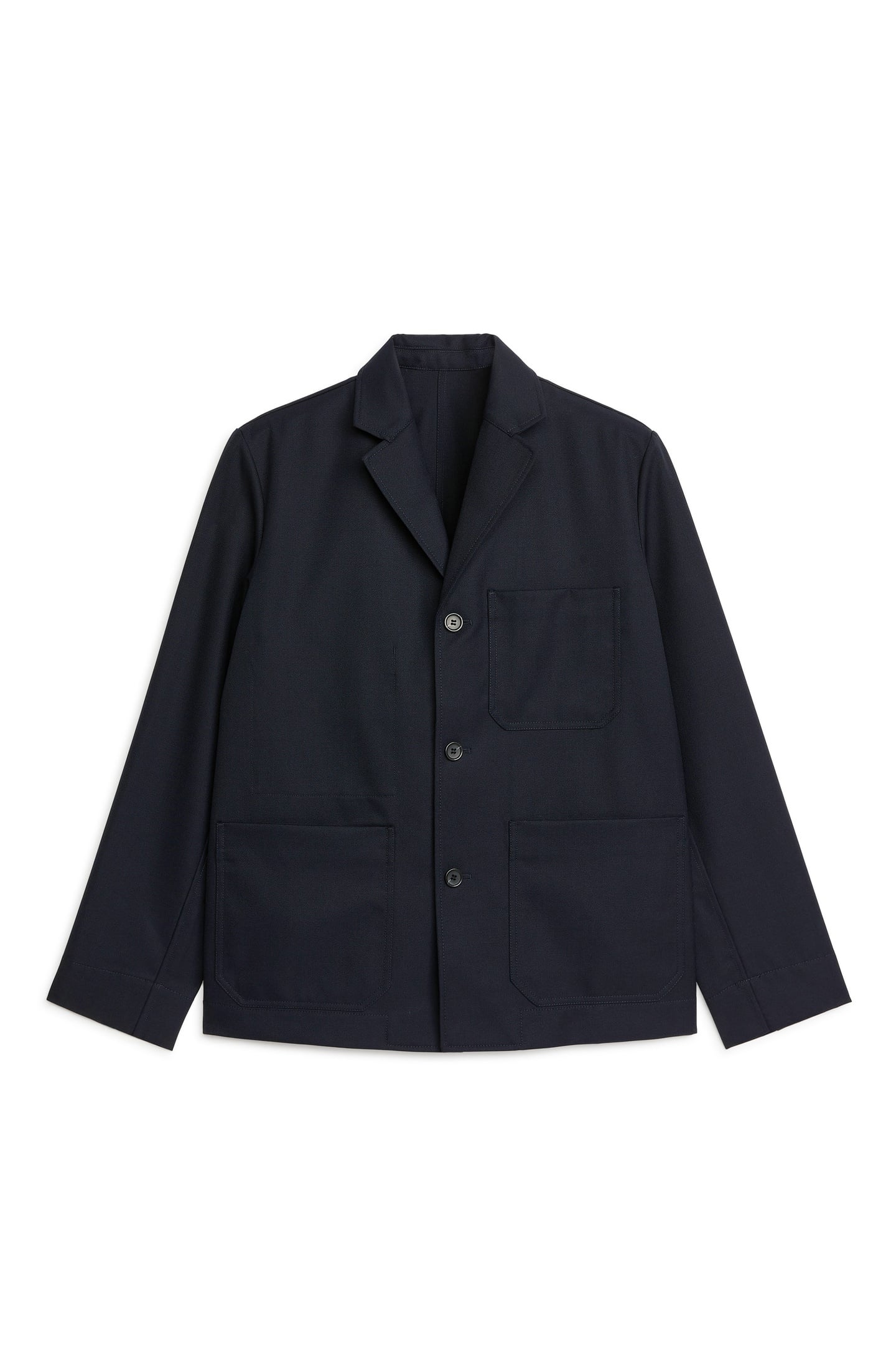 DOVAS WOOL TWILL JACKET BLACK 3