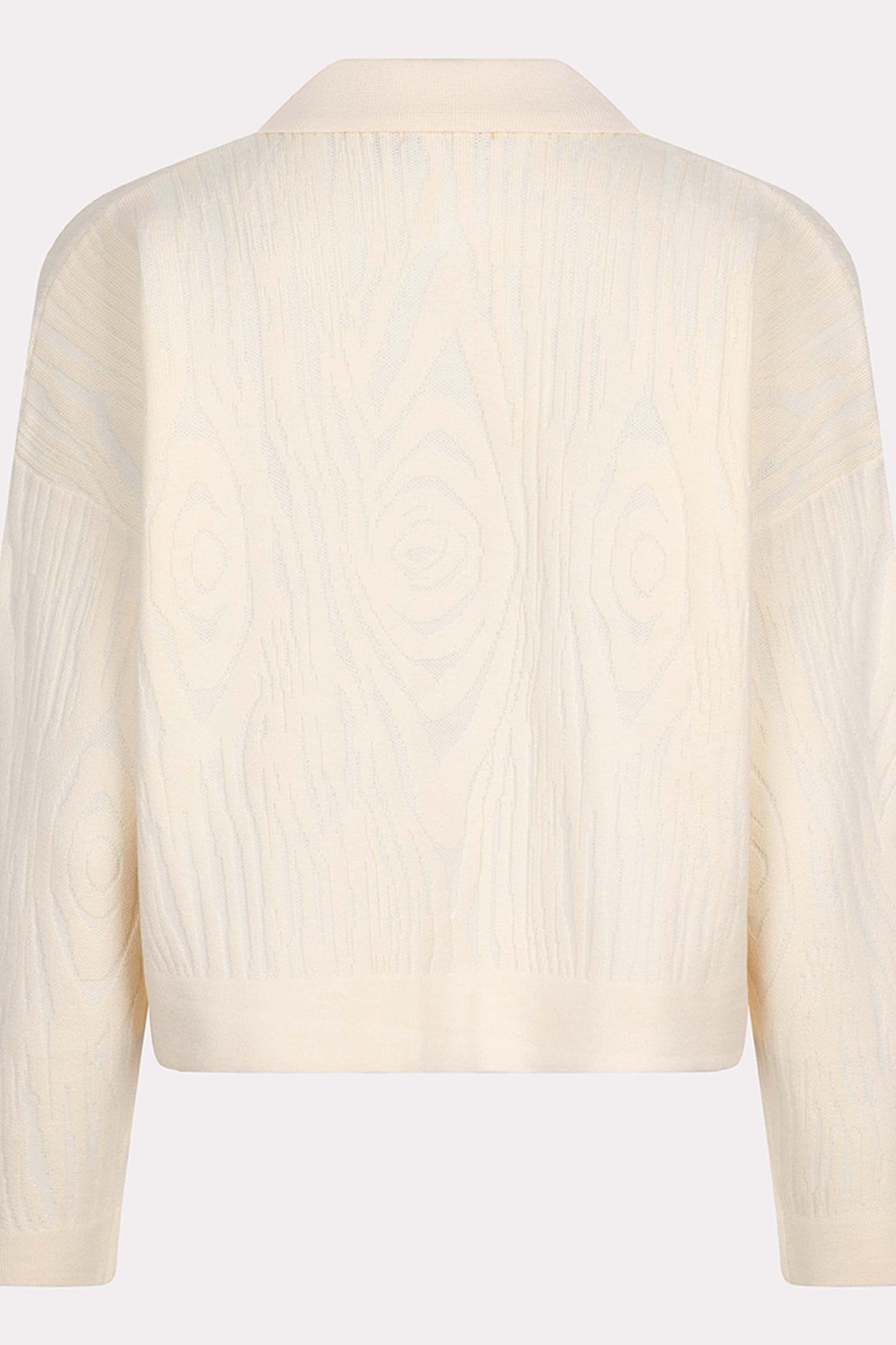 CARDIGAN JACQUARD 2TONE OFF WHITE 6