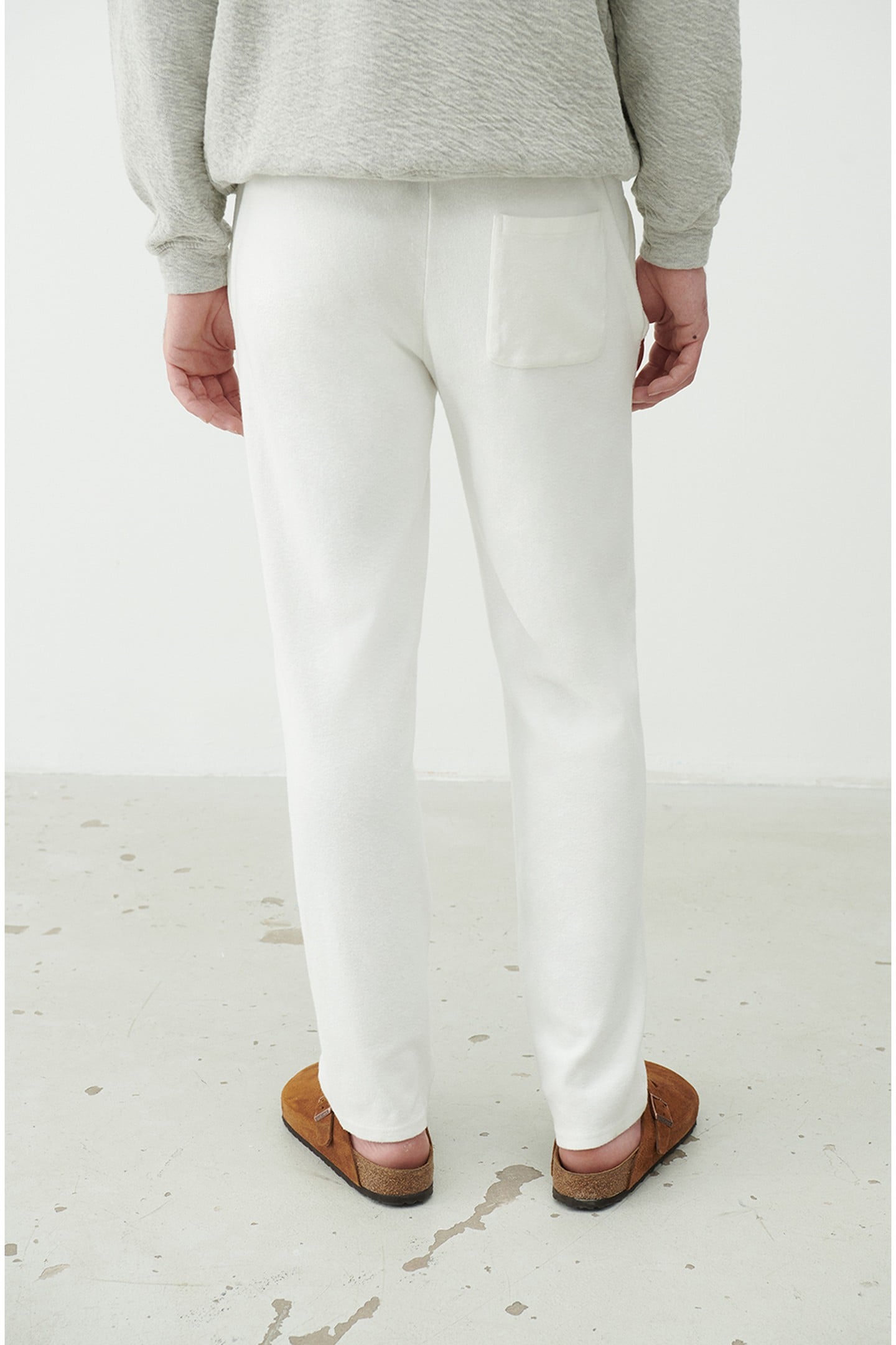 SONICAKE SWEAT PANTS BLANC 3