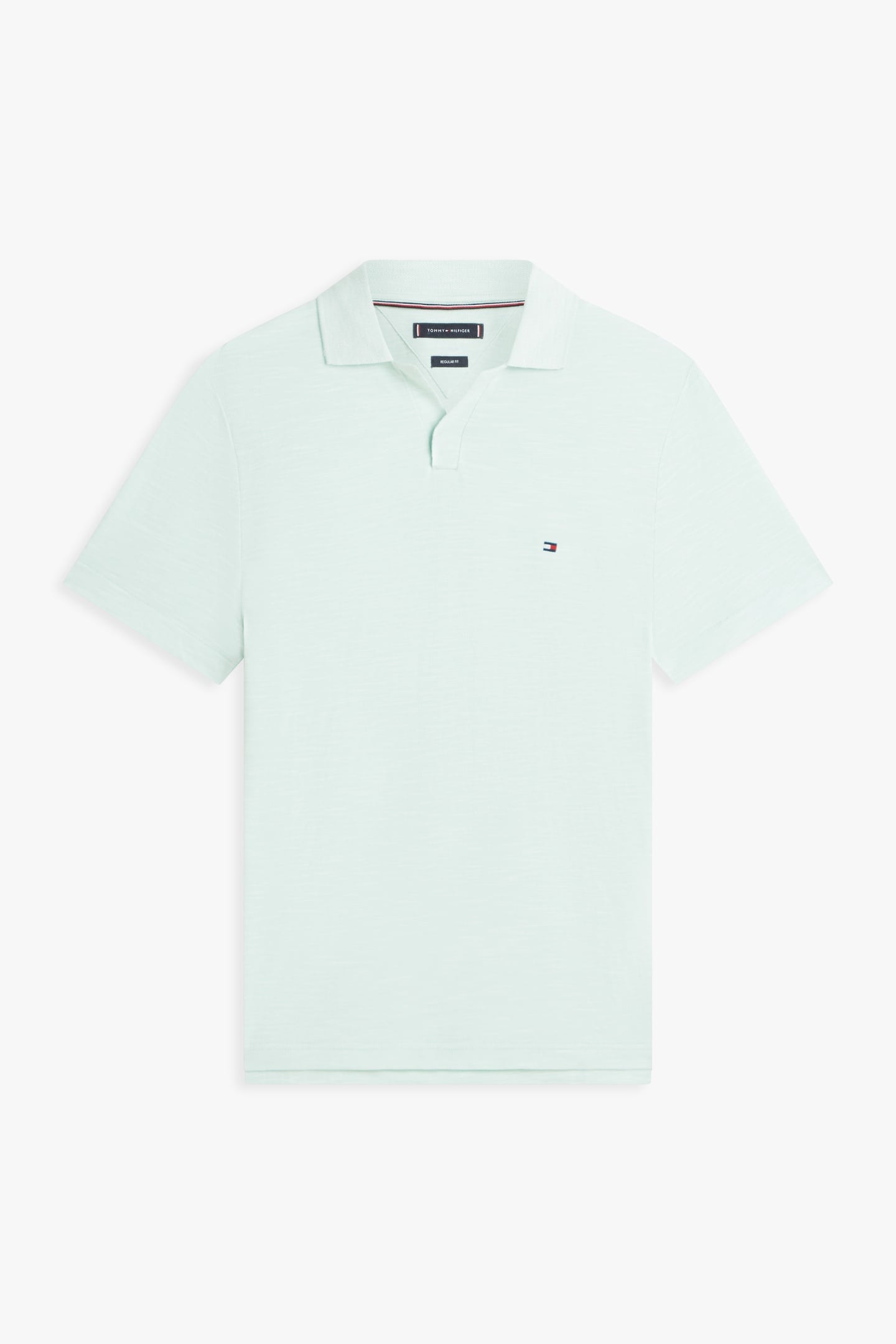SLUB OXFORD PIQUE POLO CRUSHED MINT/WHITE 4