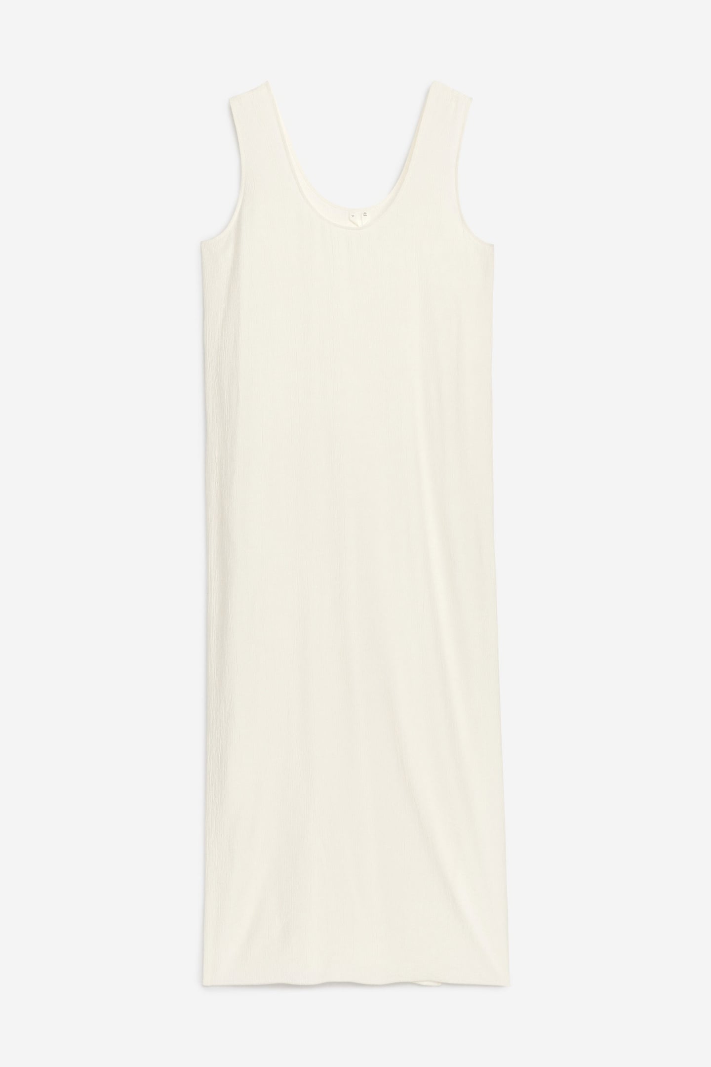 ZELIA CRINKLED ECOVERO DRESS WHITE 3