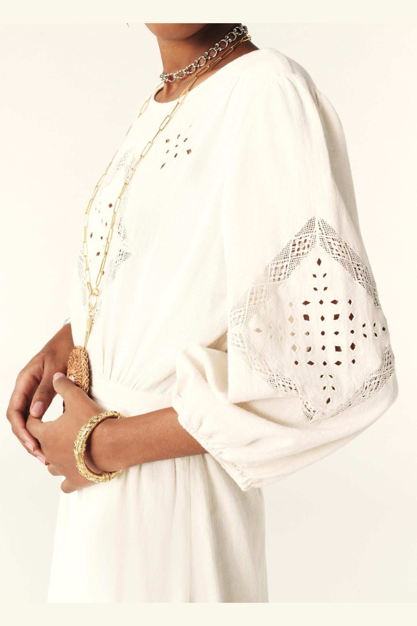 ROBE ELVINA ECRU 5