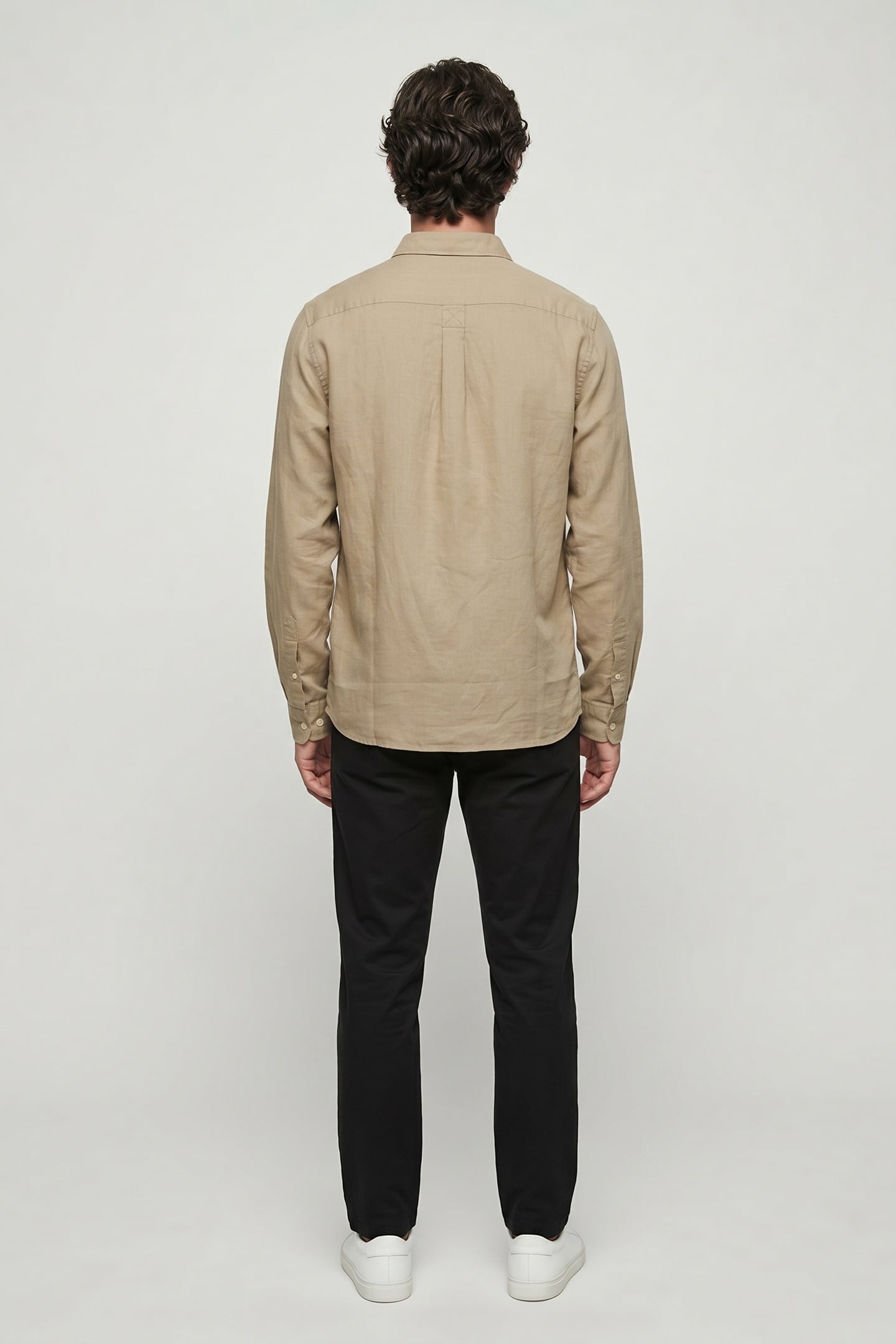 COTTON/LINEN POCKET LS SHIRT LEMON PEPPER 4