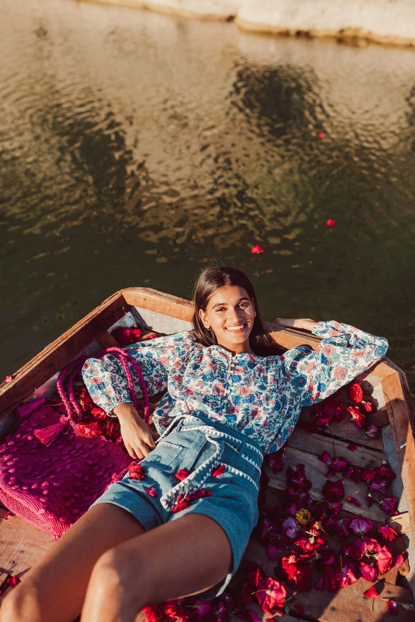 BLOUSE MARIANNA BLUE SUMMER MEADOW 4
