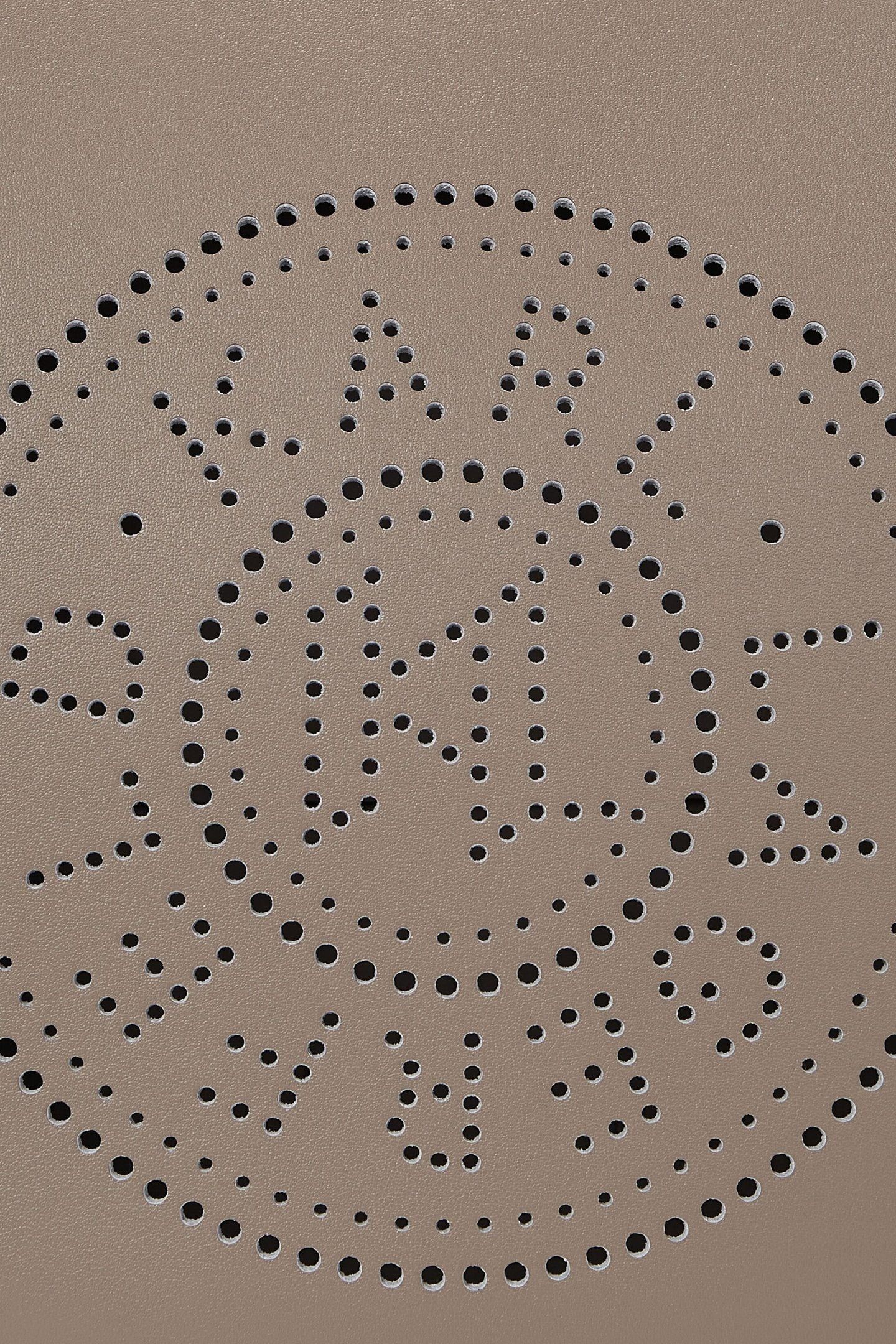 K/CIRCLE MOON SHOULDER BAG PERFORATED ASH GREY 4