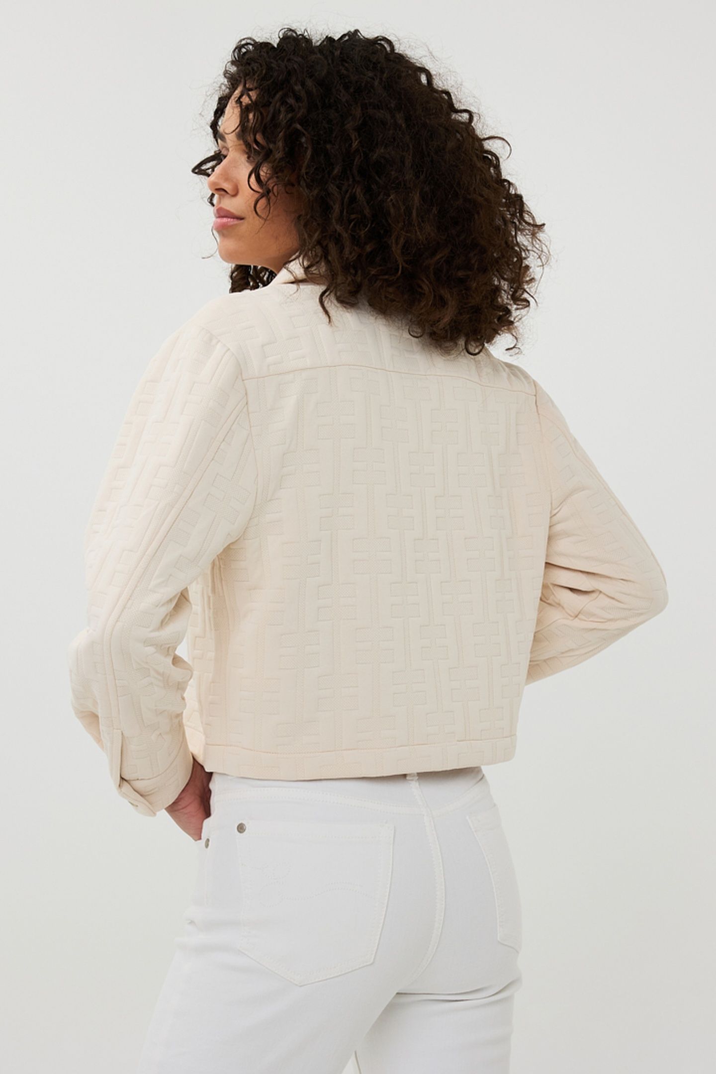 JACKET FANCY GRAPHIC PRINT SAND 4