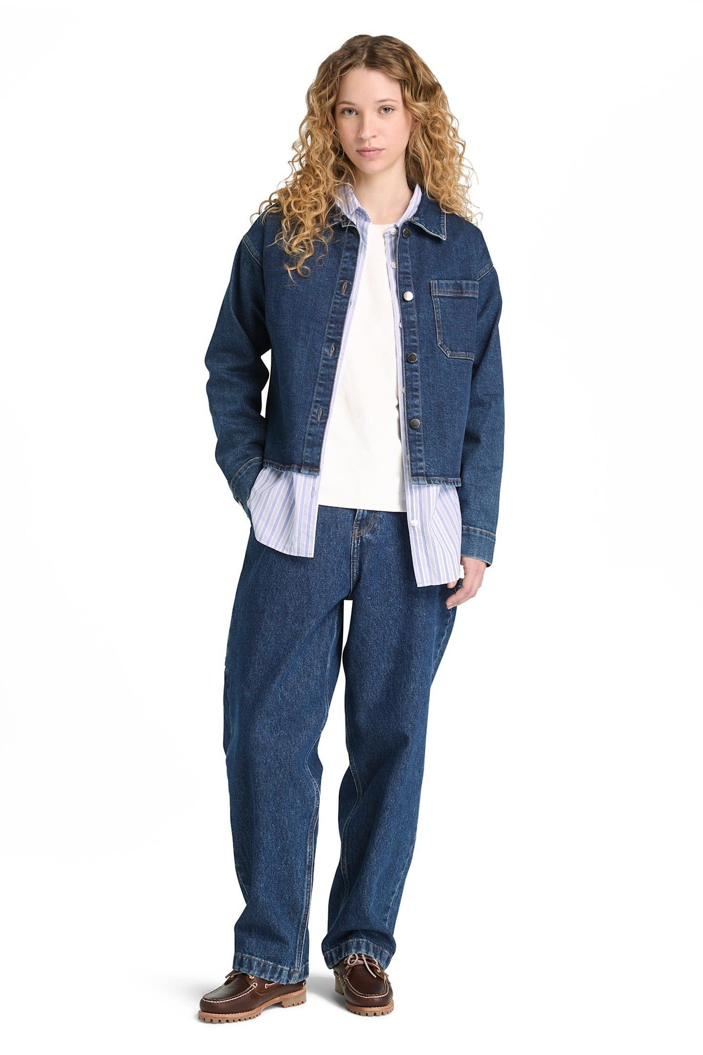 DENIM SHACKET MEDIUM BLUE 1