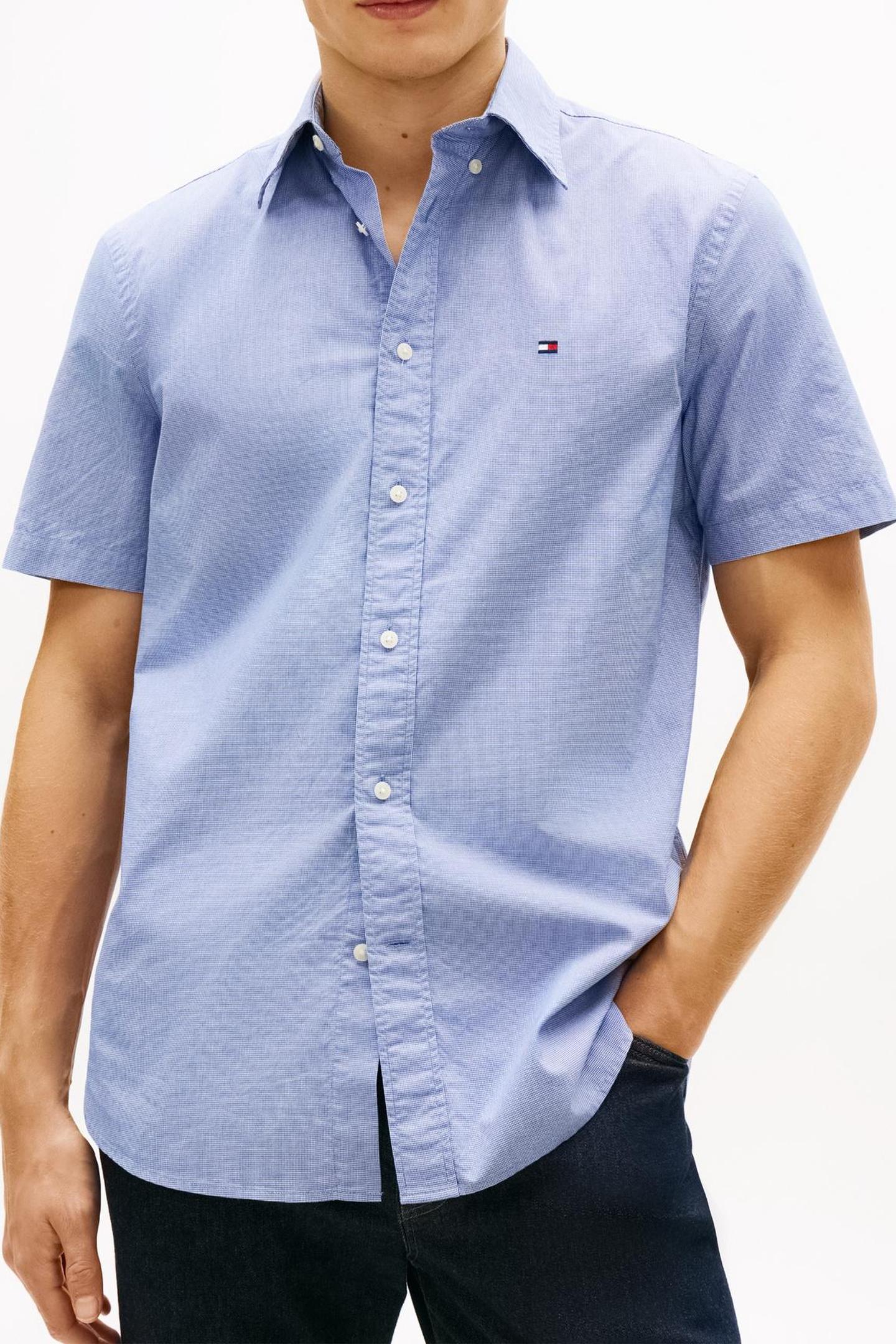 FLEX POPLIN HOUNDSTOOTH SHIRT WEDGE BLUE/CHECK 2