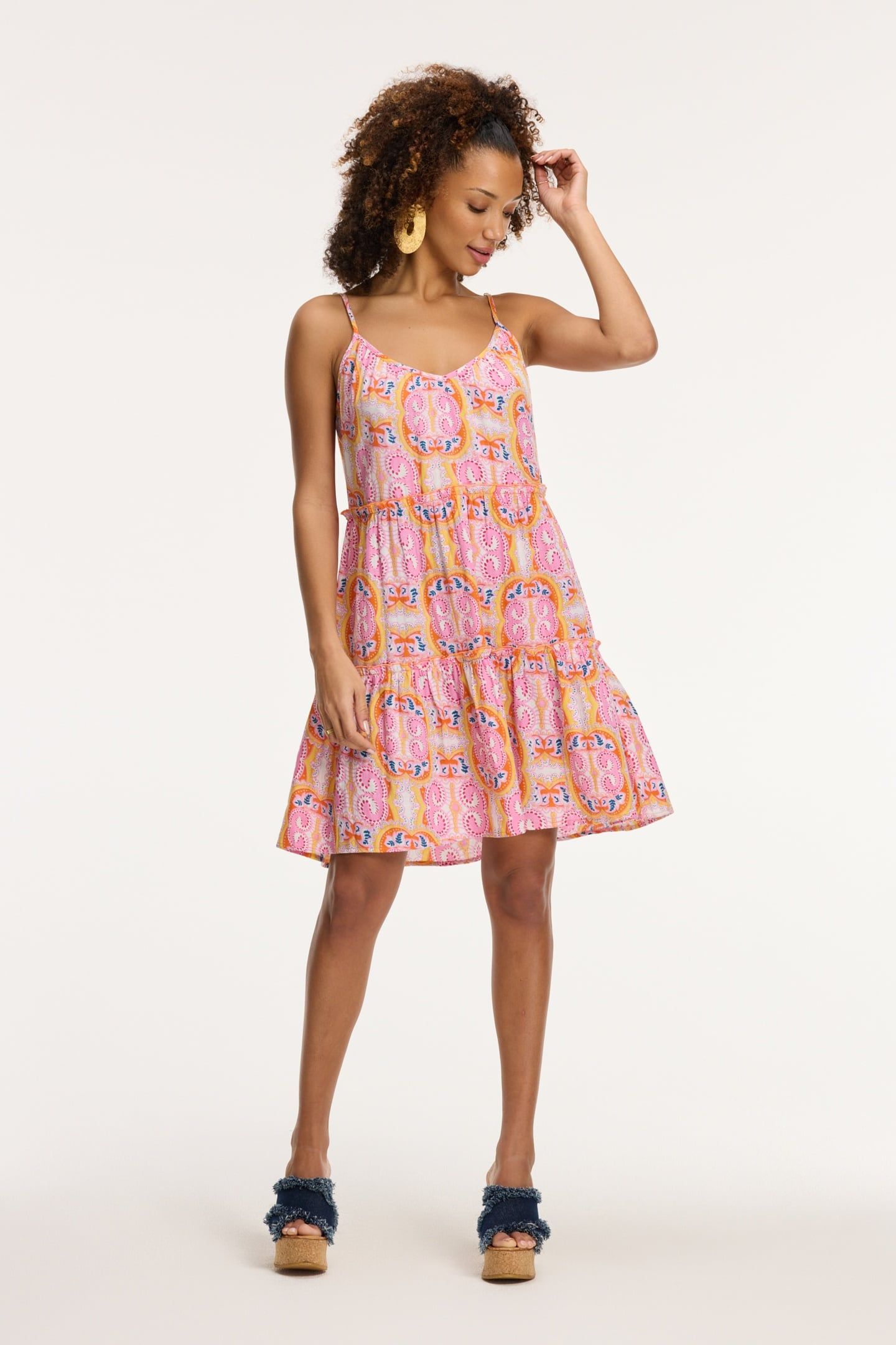 JOAH DRESS MYKONOS PAISLEY ORANGE MYKONOS PAISLEY 1