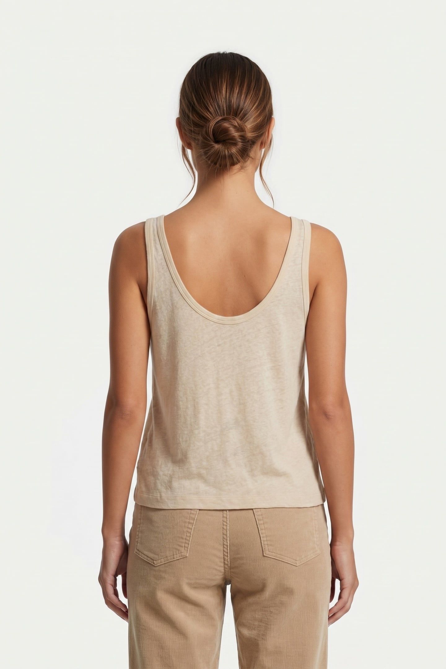 PA DINO LINEN TANK BEIGE 2