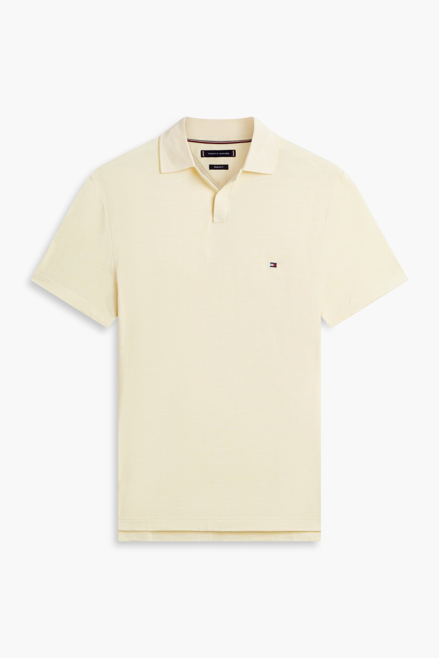 SLUB OXFORD PIQUE POLO CITRONELLA/WHITE 4