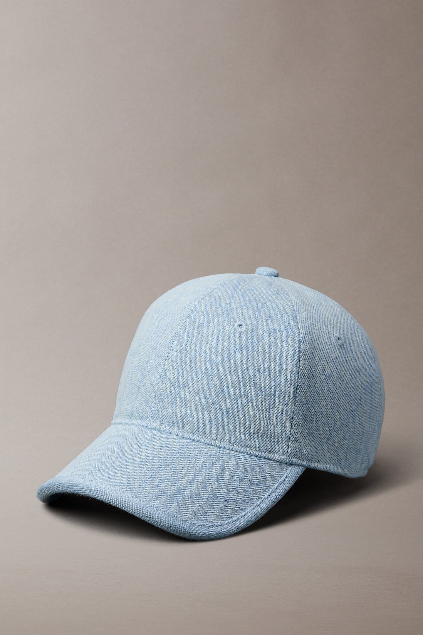 DENIM EMBLEM BURNOUT CAP LIGHT WASH DENIM 1