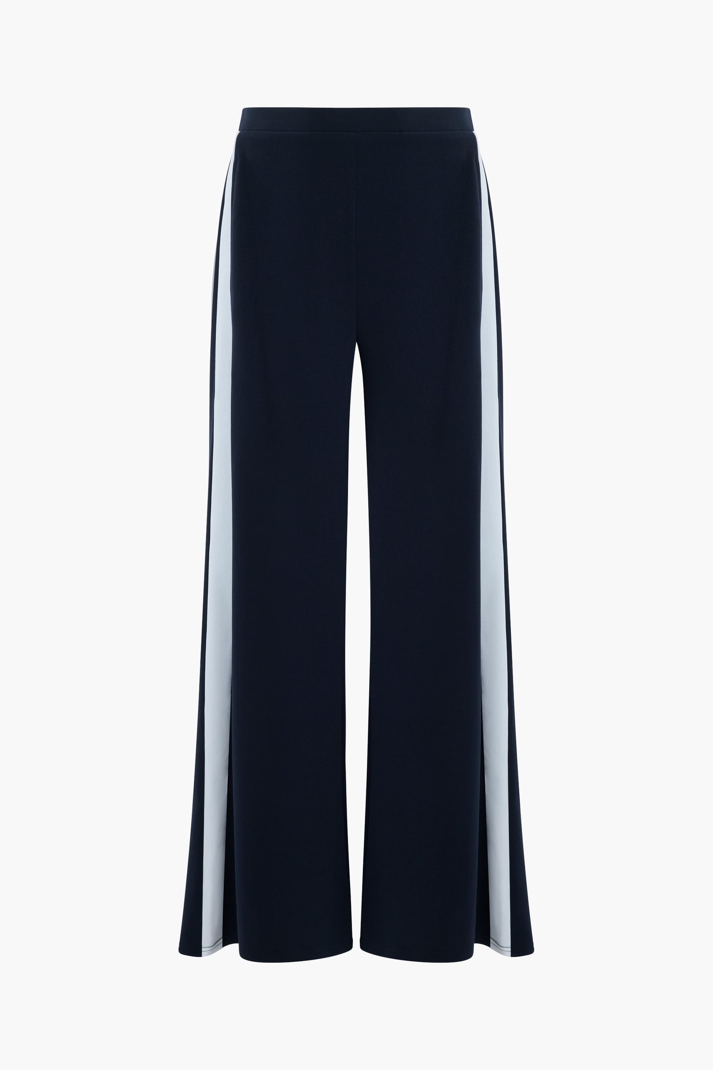 CREPE WIDE LEG STRIPE NAVY/SUMMER WHT 1