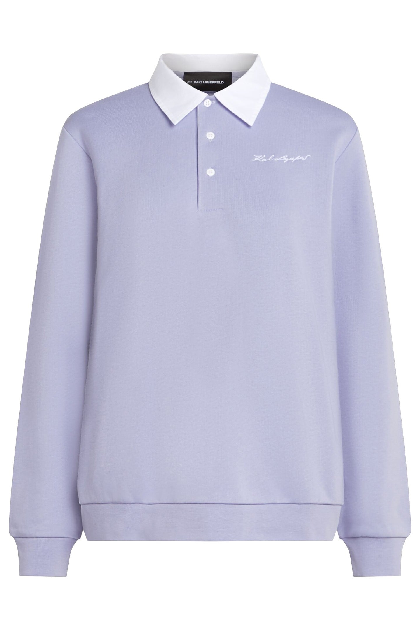 POPLIN COLLAR SWEATSHIRT SWEET LAVENDER 1