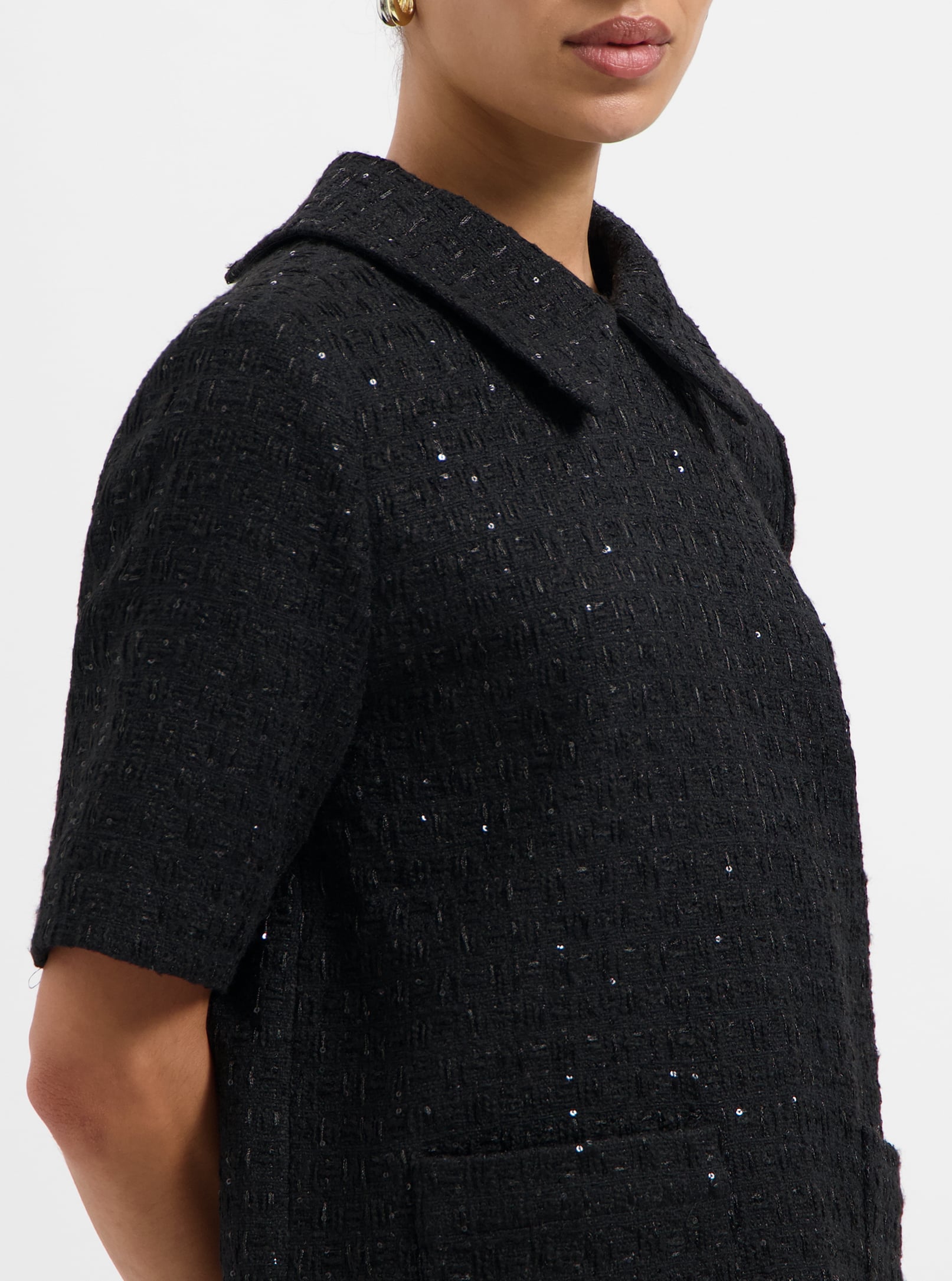 NOUS SOMMES LABELS – EFFIE TWEED DRESS BLACK 6