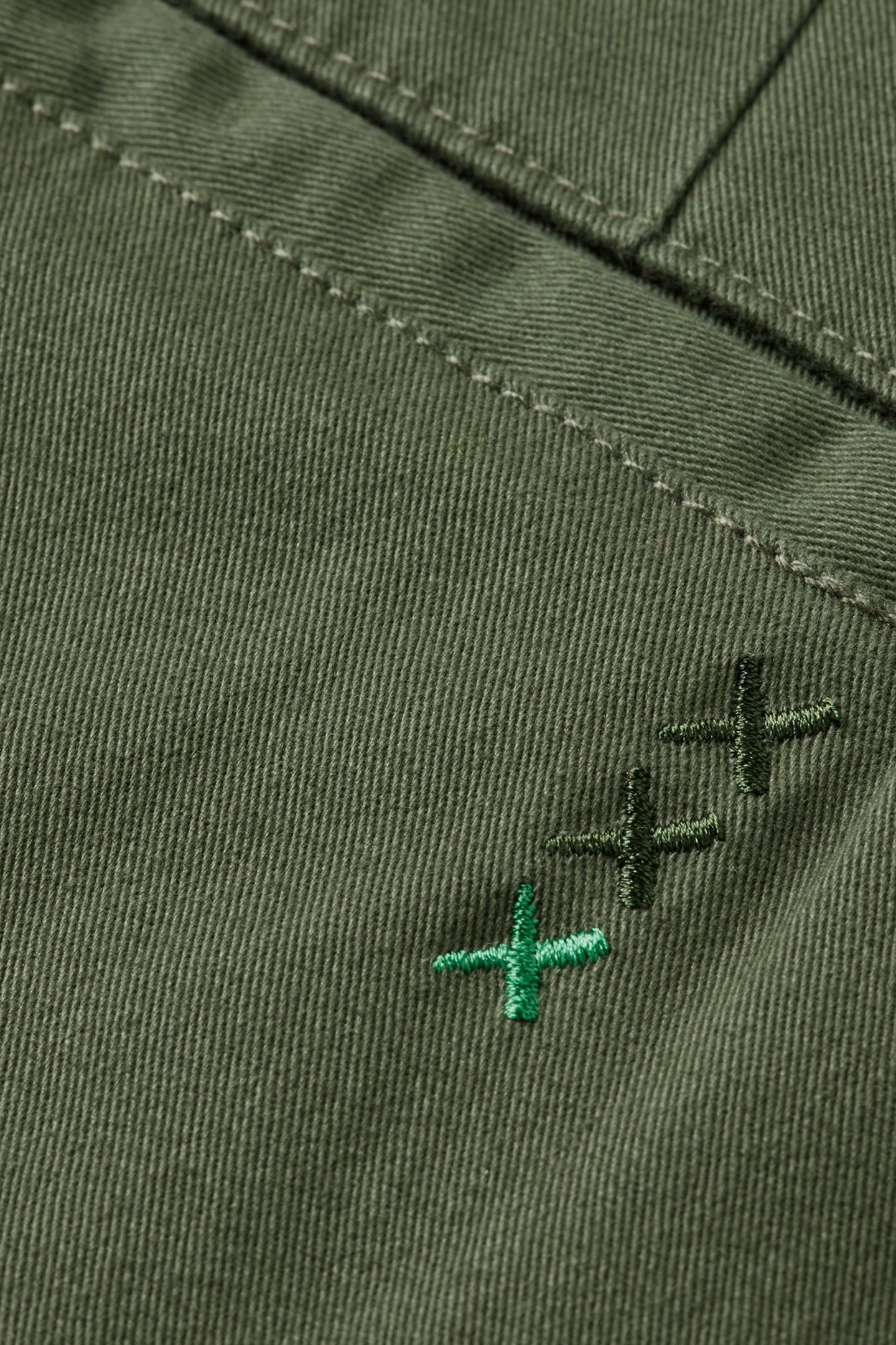 DRIFT - WASHED COTTON BLEND CHINO THYME 3