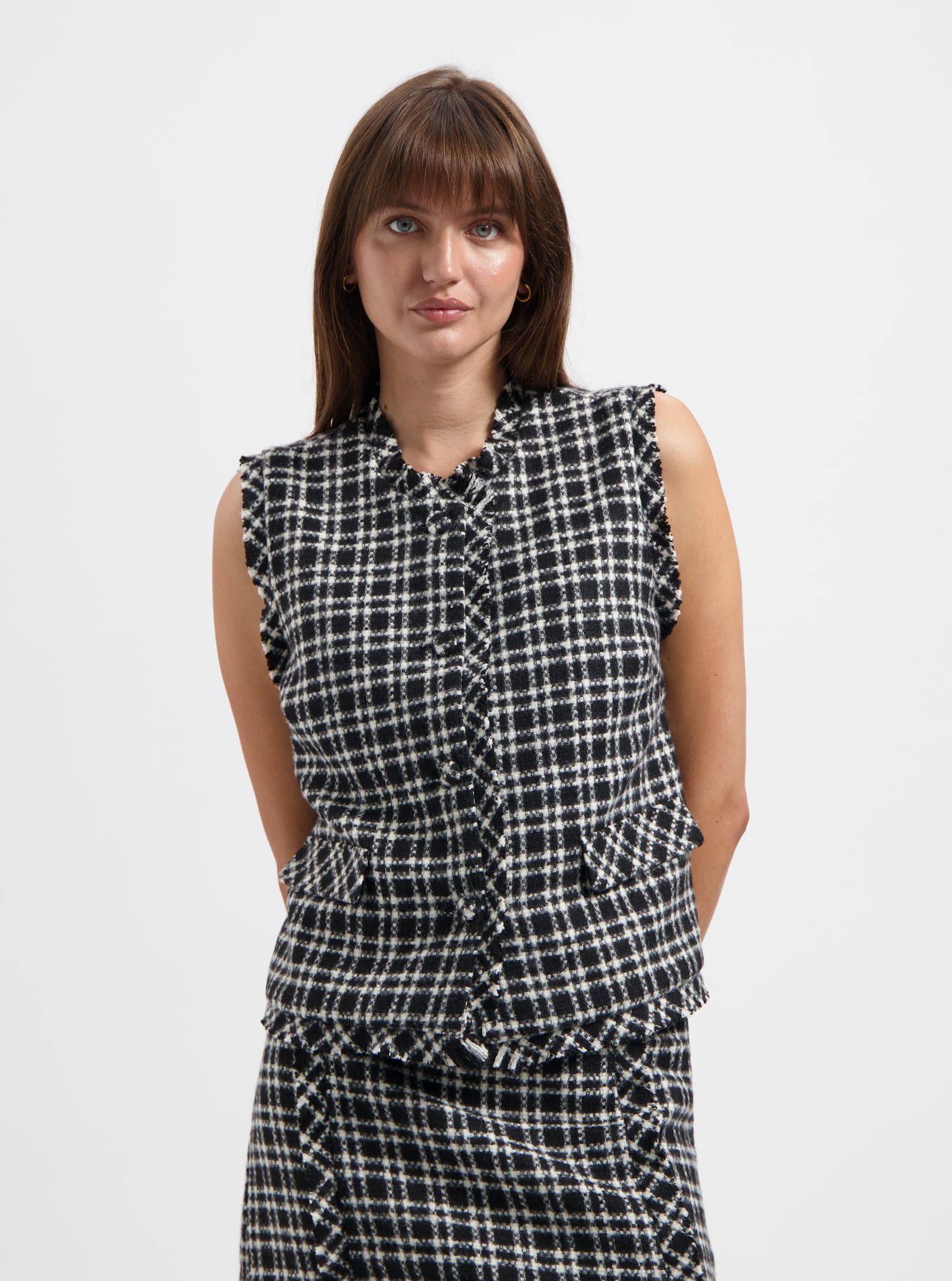 NOUS SOMMES LABELS – JIMMIE TWEED GILET BLACK 6