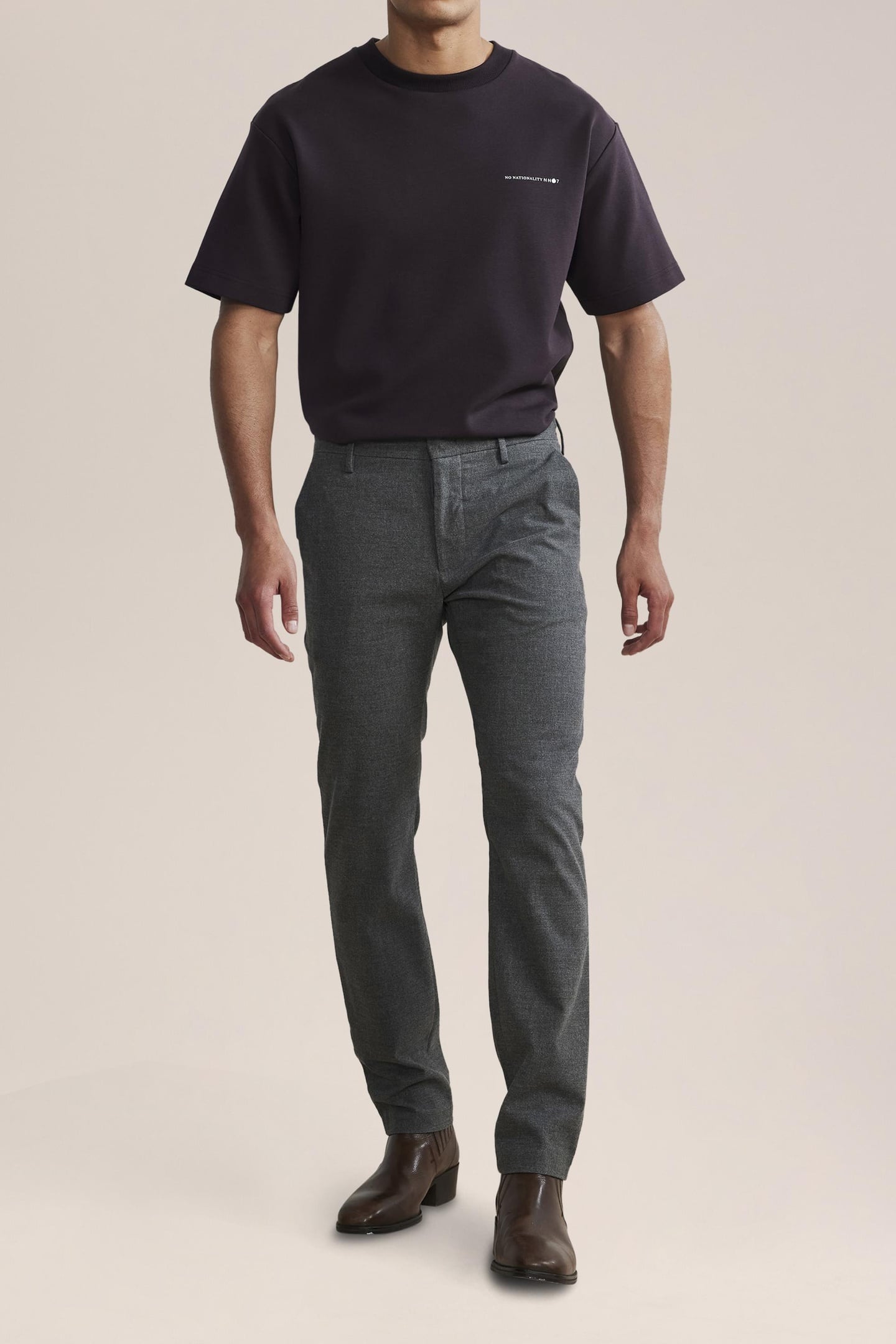 THEO 1393 TROUSERS INK GREY 5