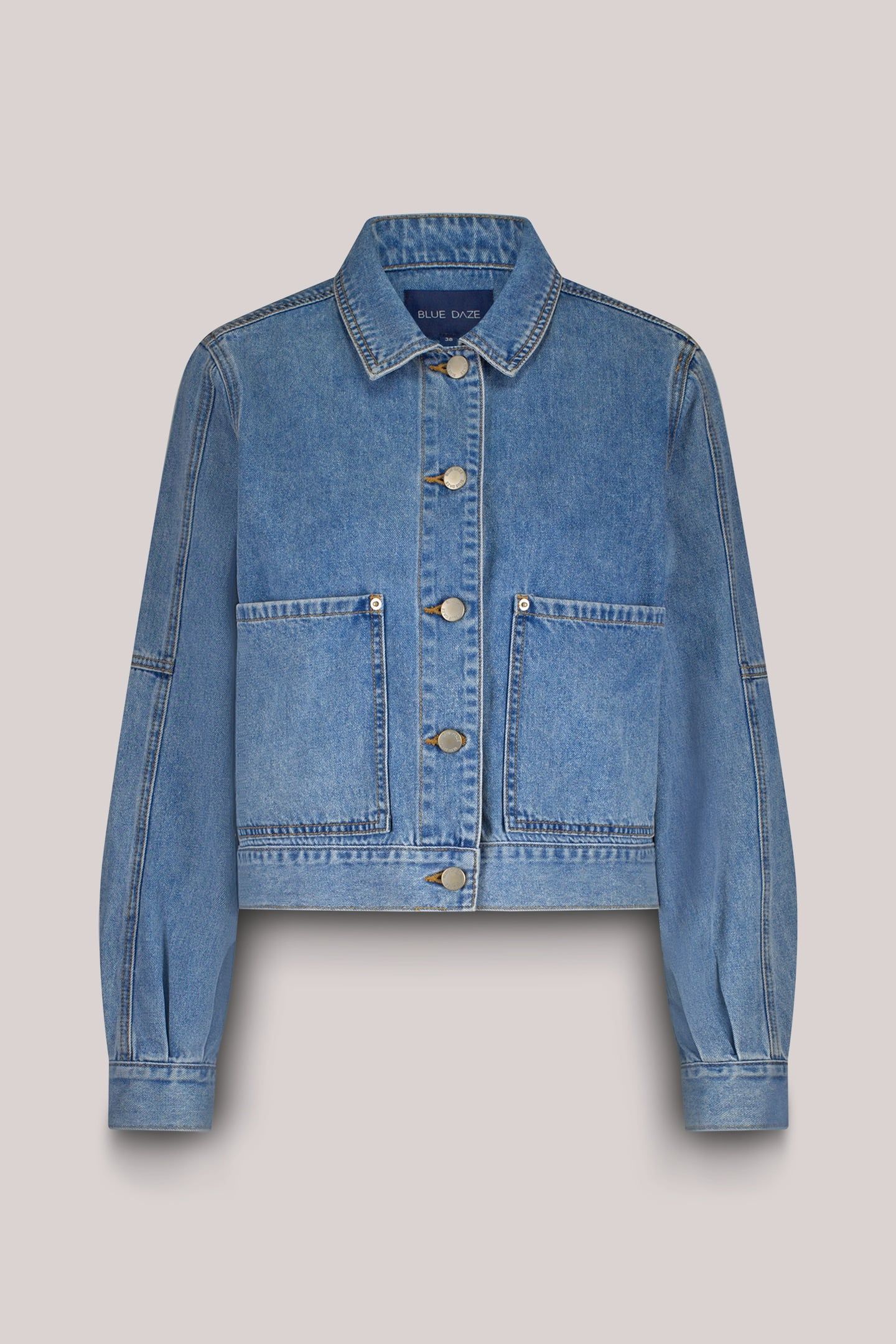 DENIM JACKET VINTAGE COTTON TWILL VINTAGE BLUE DENIM 3