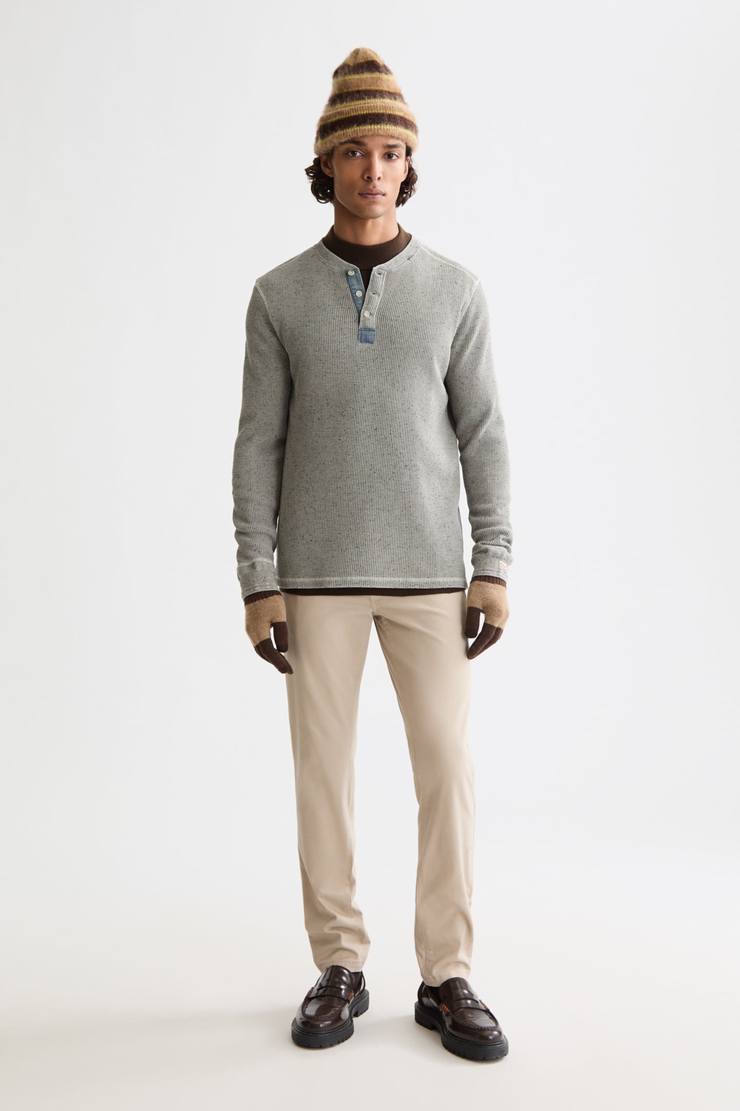 MOTT - WASHED COTTON BLEND CHINO PLAZA TAUPE 3