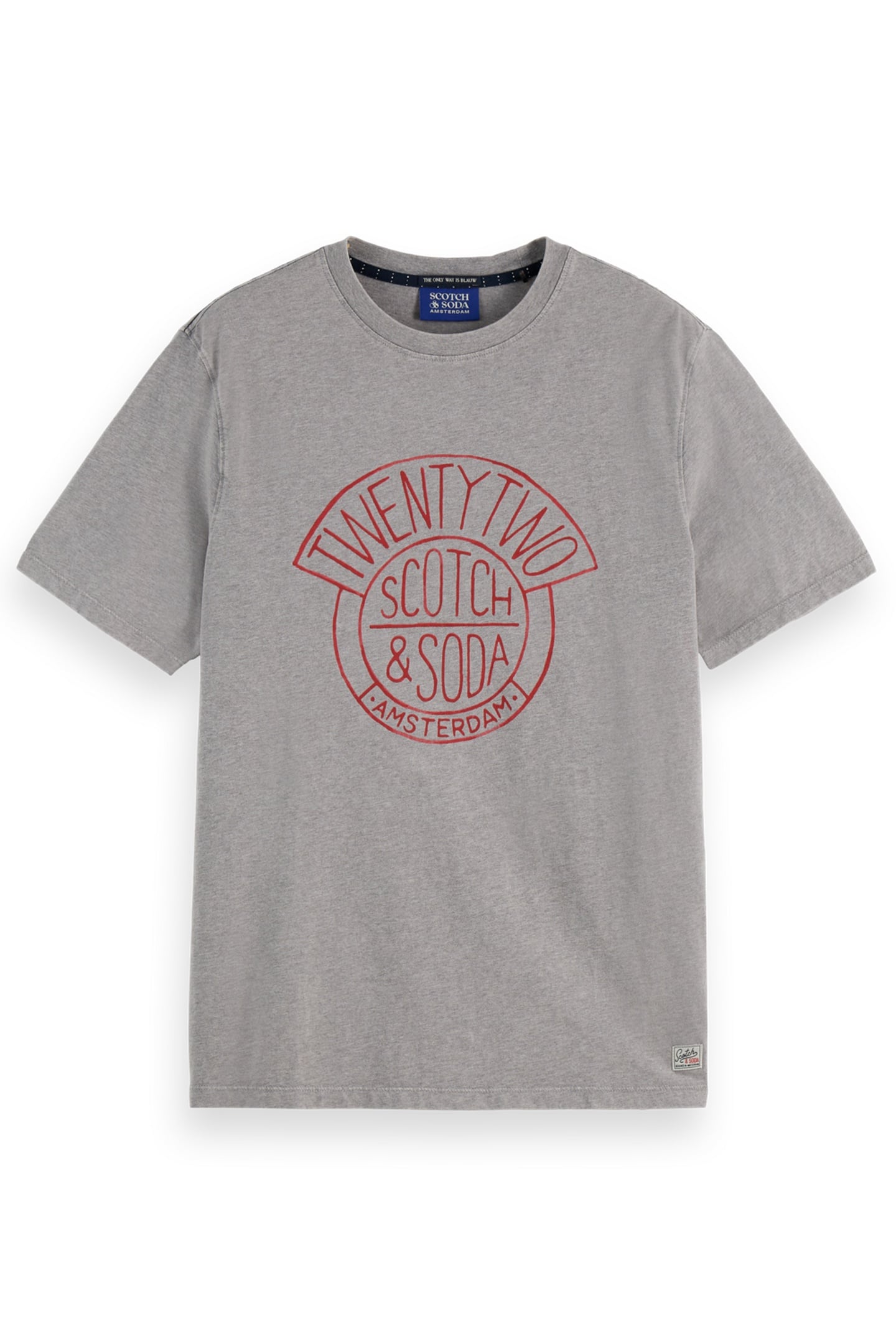 DENIM ARTWORK T-SHIRT GREY MELANGE 1