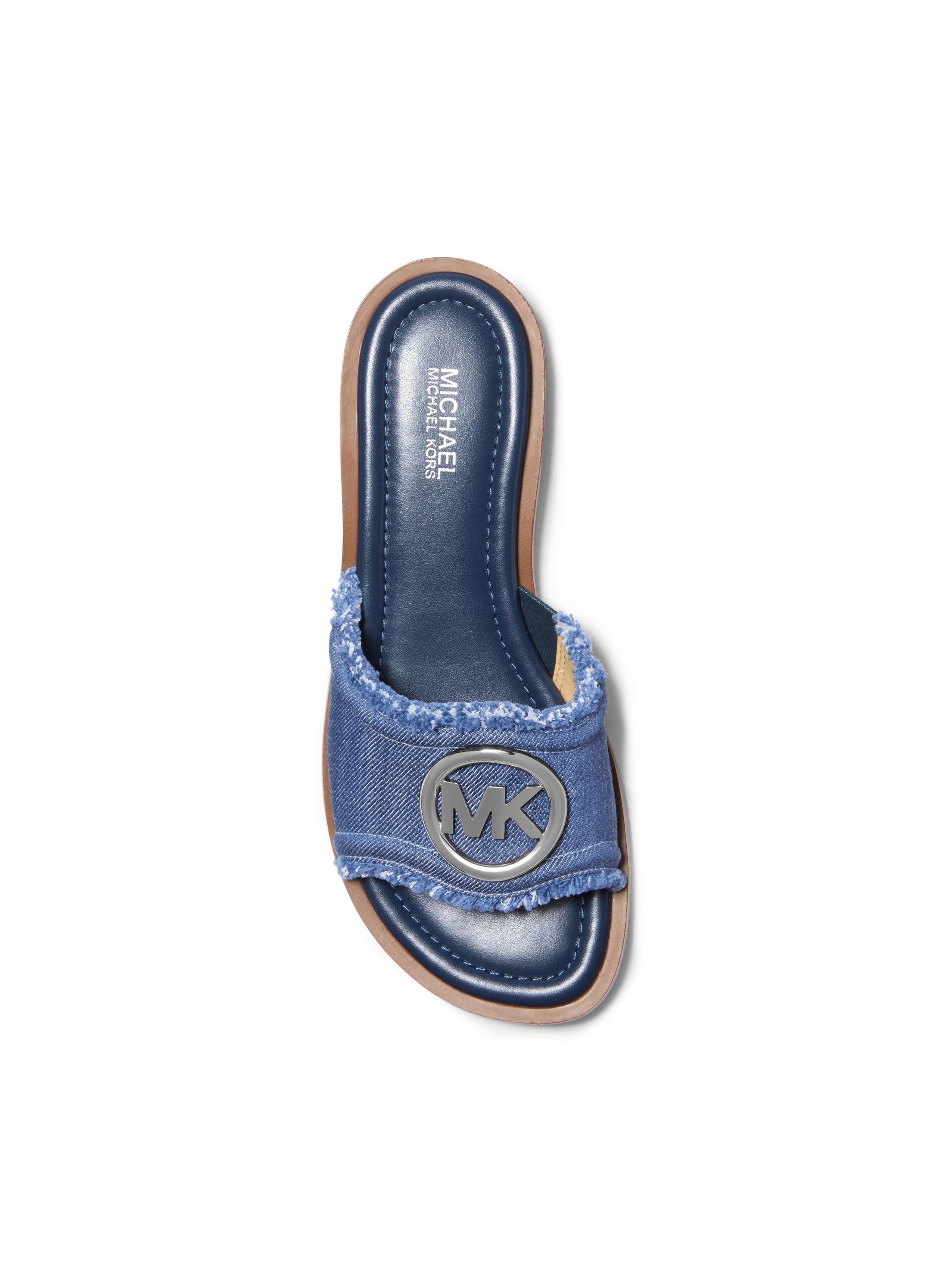 HANNAH FLAT SLIDE BLUE 3