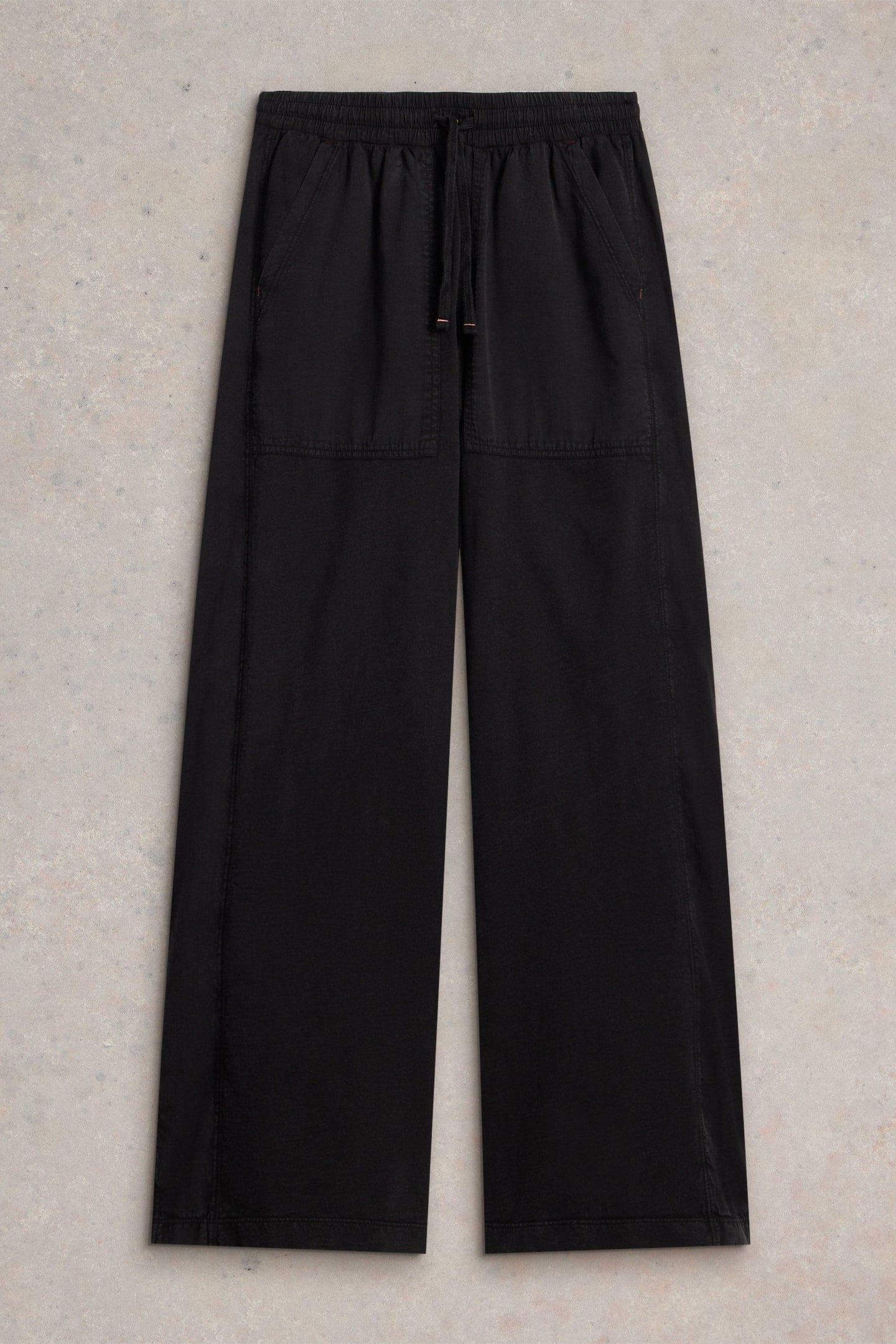 AVA WIDE LEG JERSEY JOGGER PURE BLACK 4