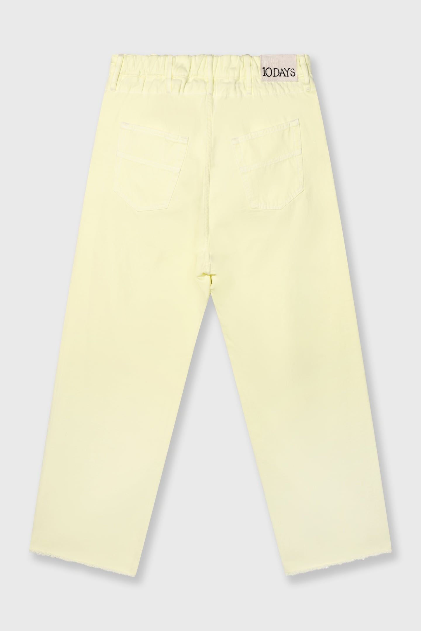 STRAIGHT LEG PANTS TWILL PASTEL YELLOW 6