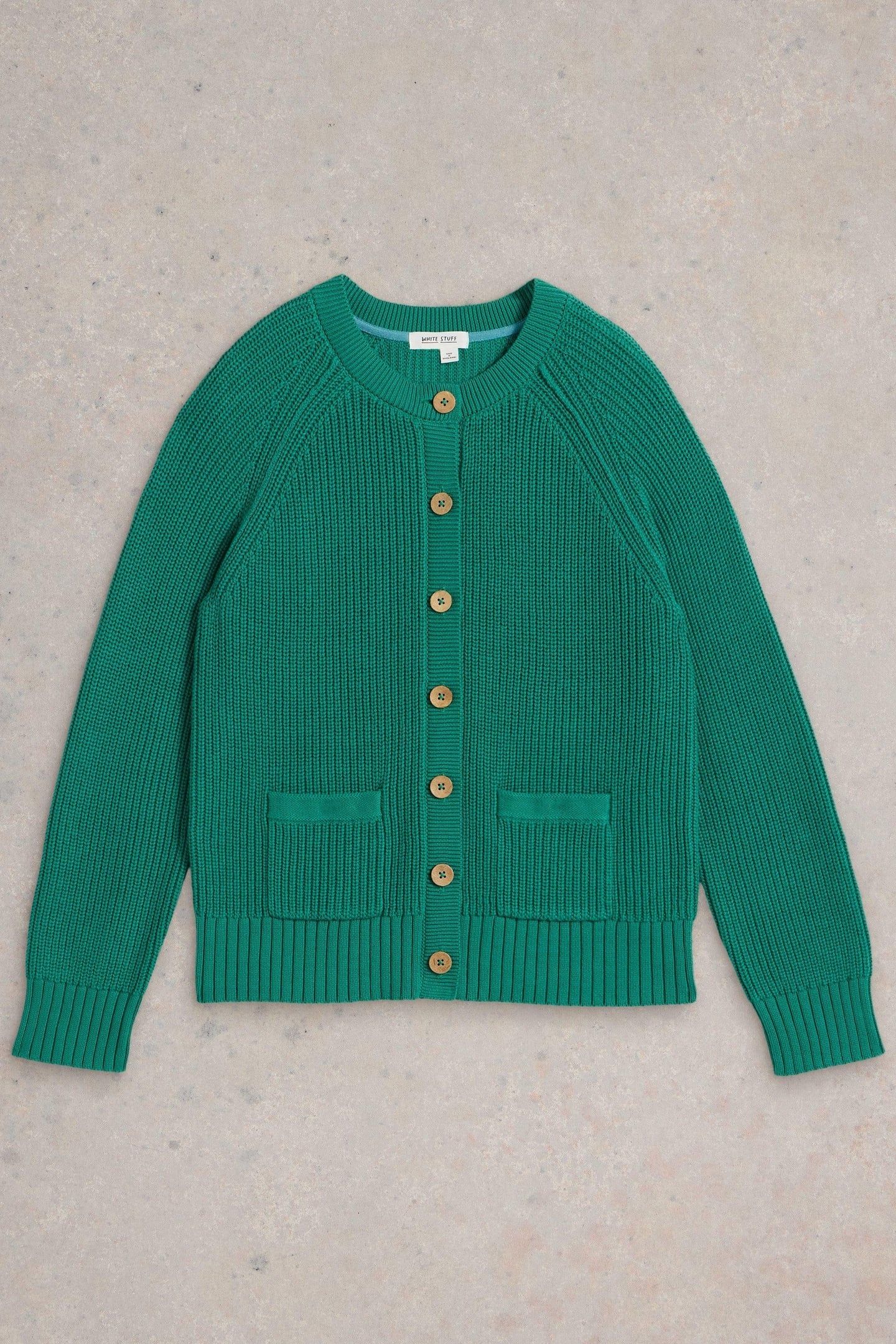BAILEY COTTON CARDI BRIGHT GREEN 4