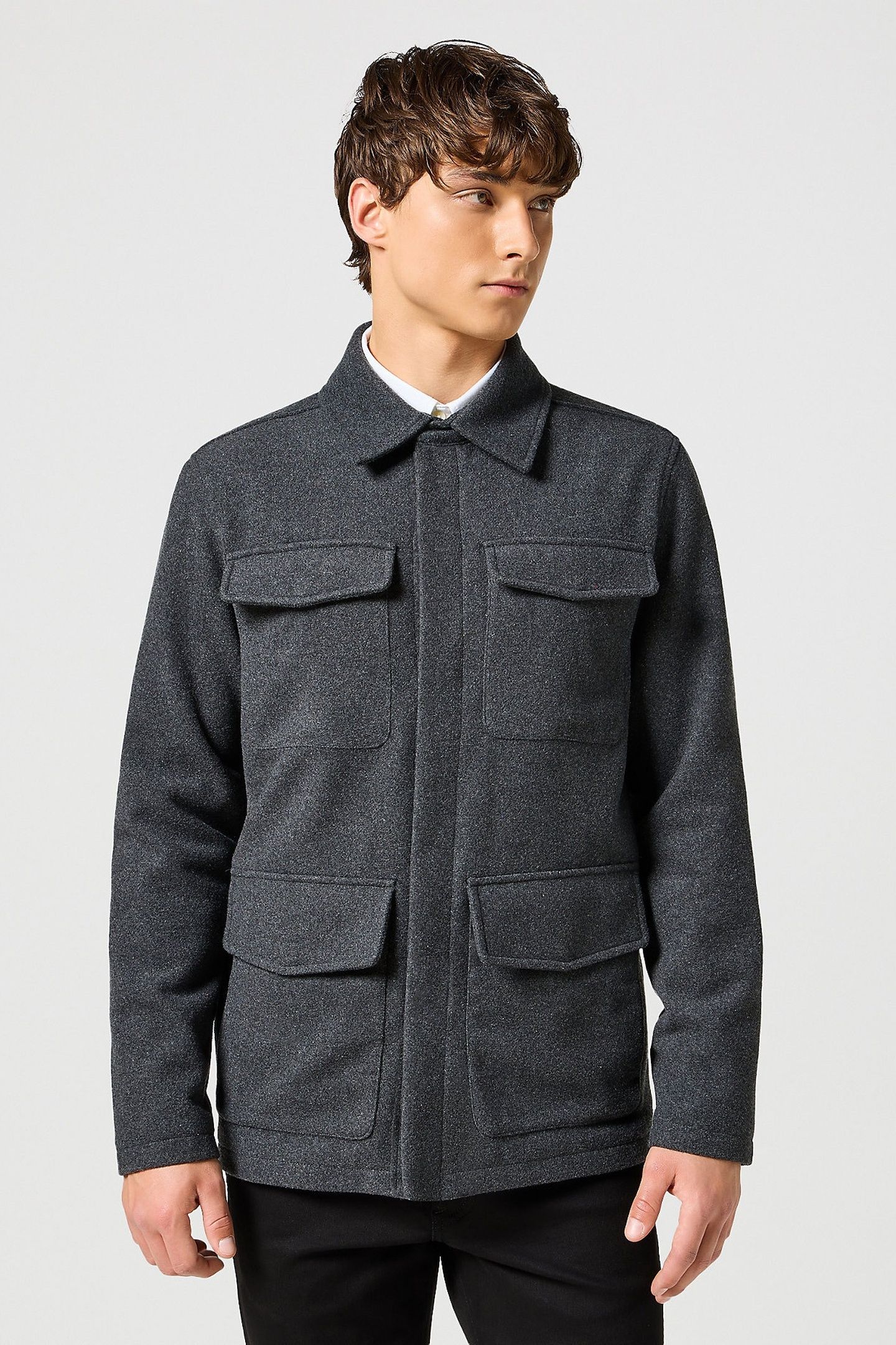 JACKET CHARCOAL HEATHER GREY 2