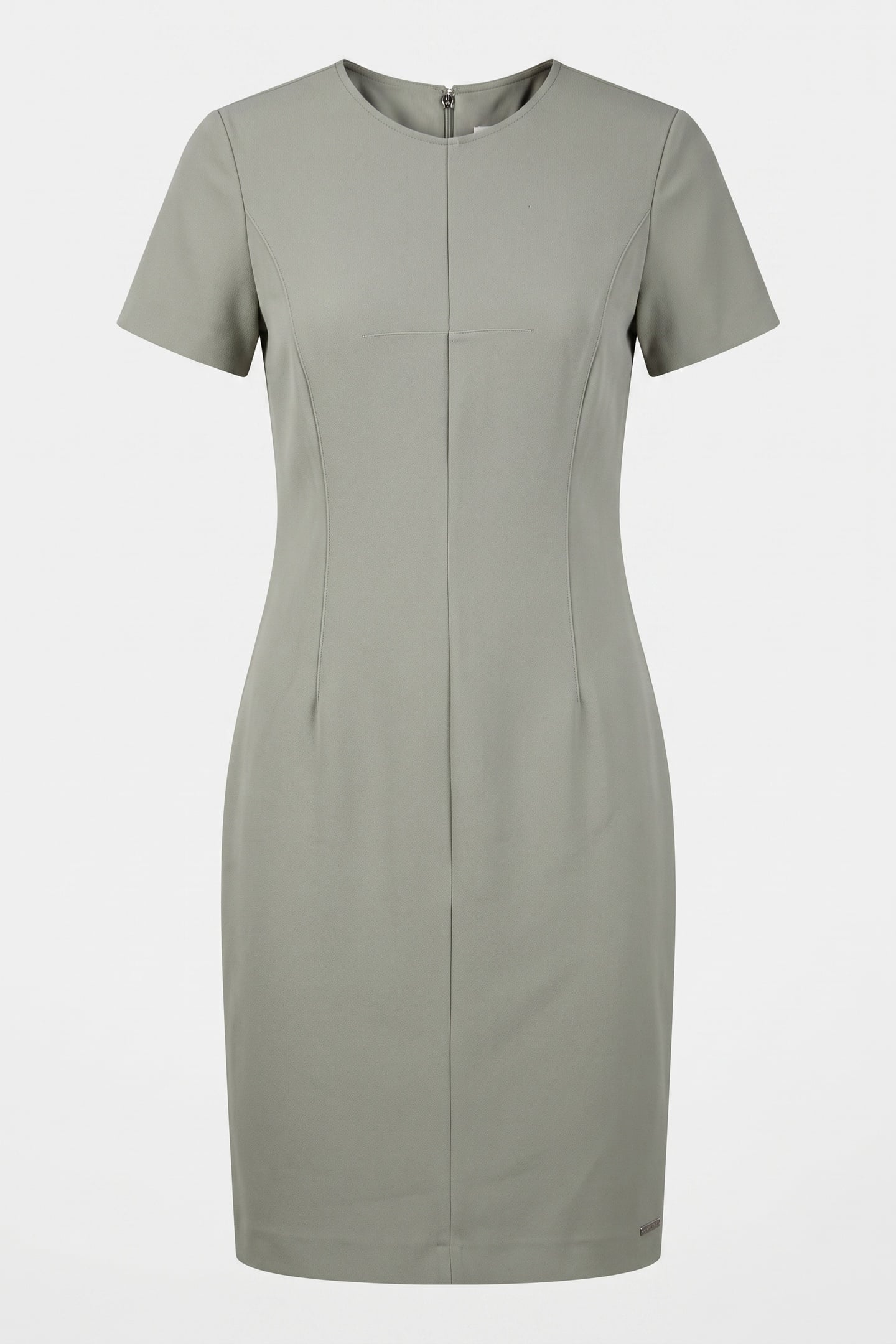 SCUBA CREPE KNEE LENGTH DRESS SHADOW 3