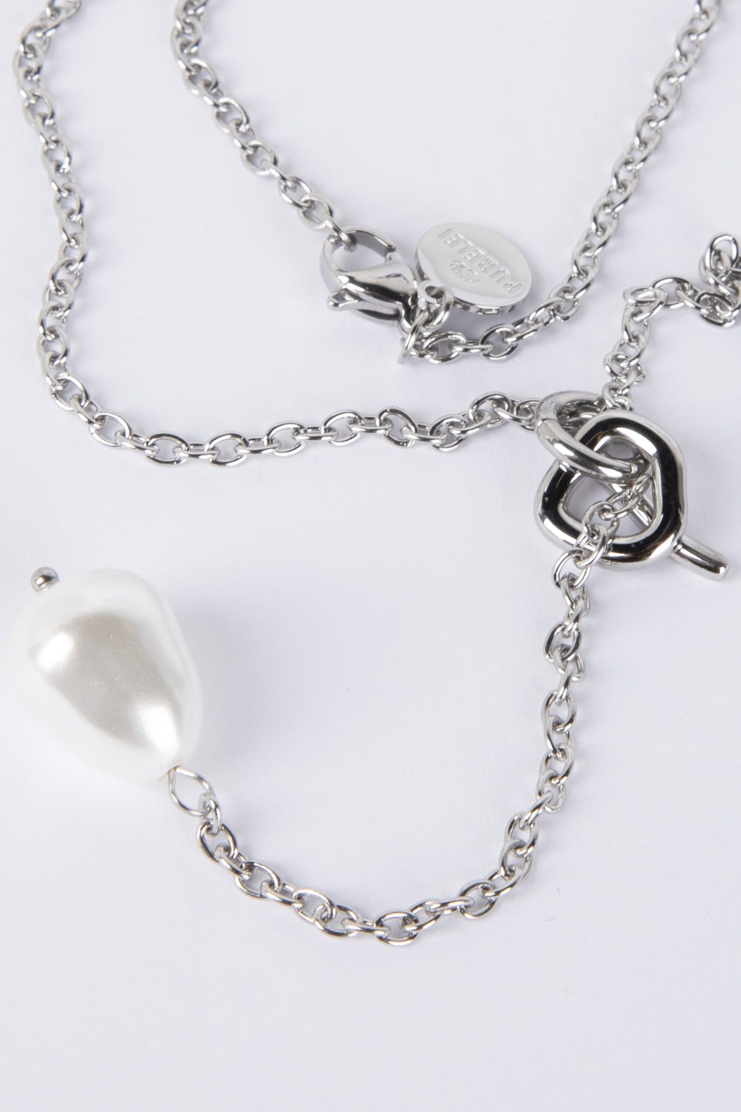 ALOHA PERLENKETTE SILVER 4