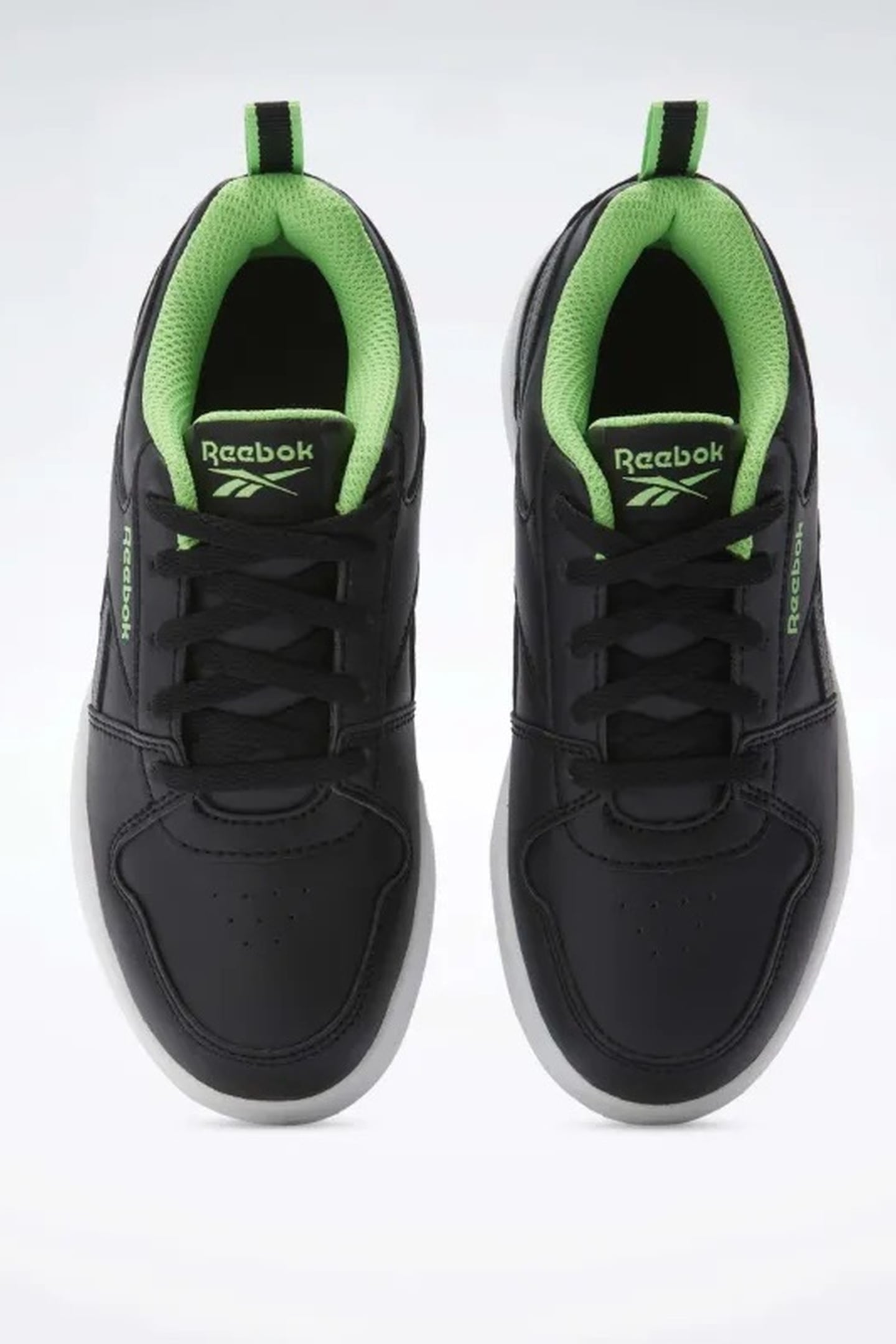 BOY'S REEBOK ROYAL PRIME BLACK/GREY/SOLARLIME 4
