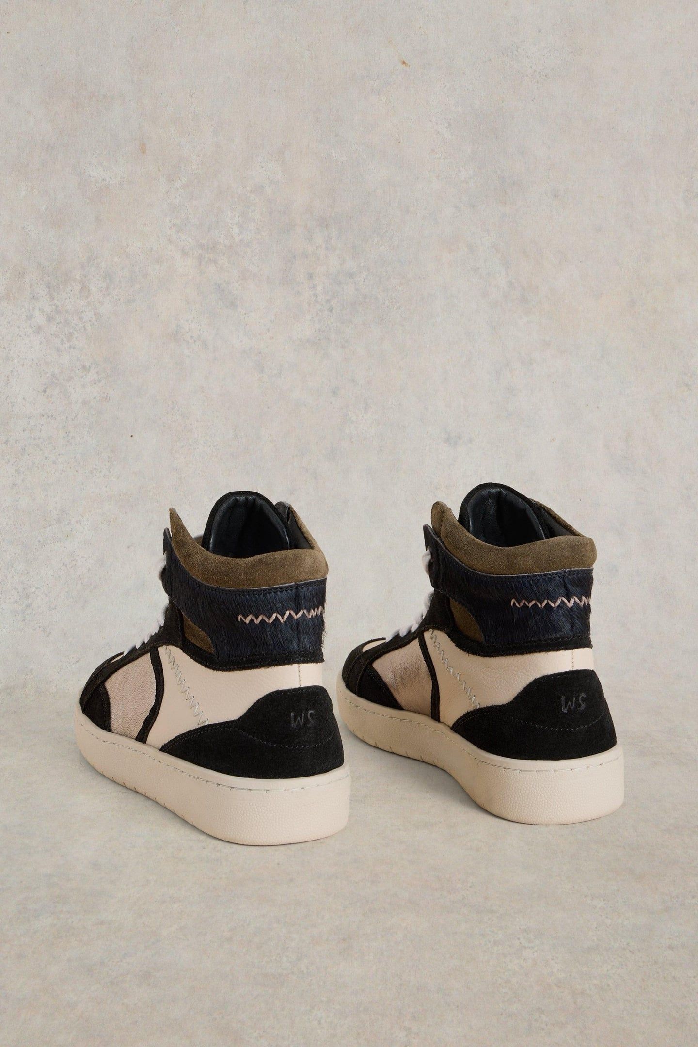 HEIDI HI-TOP TRAINER BLACK MULTI 3